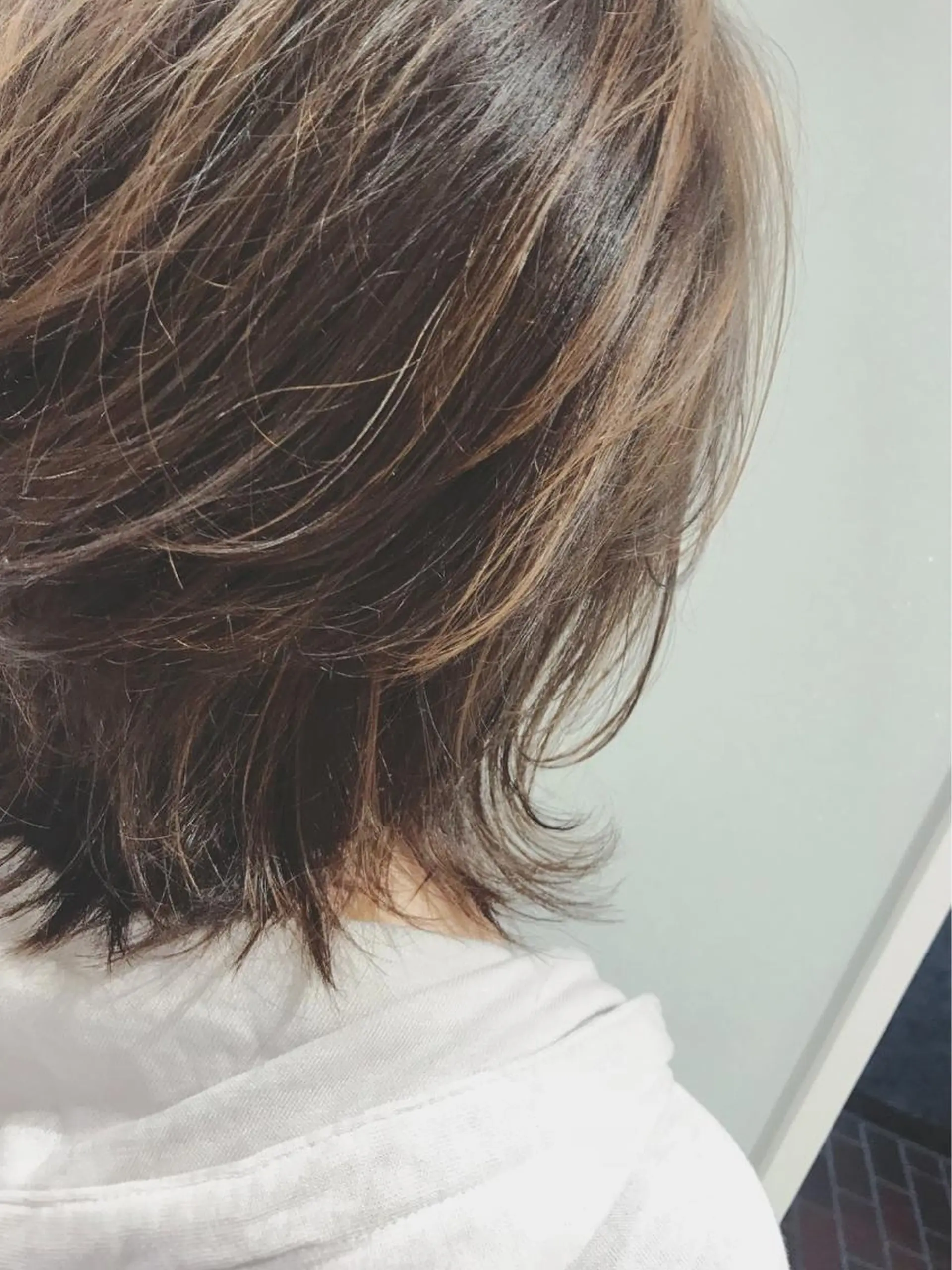 ミディアム カラー ハイライトカラー ハイライト ヘアカラー 江崎 わか子のヘアスタイル