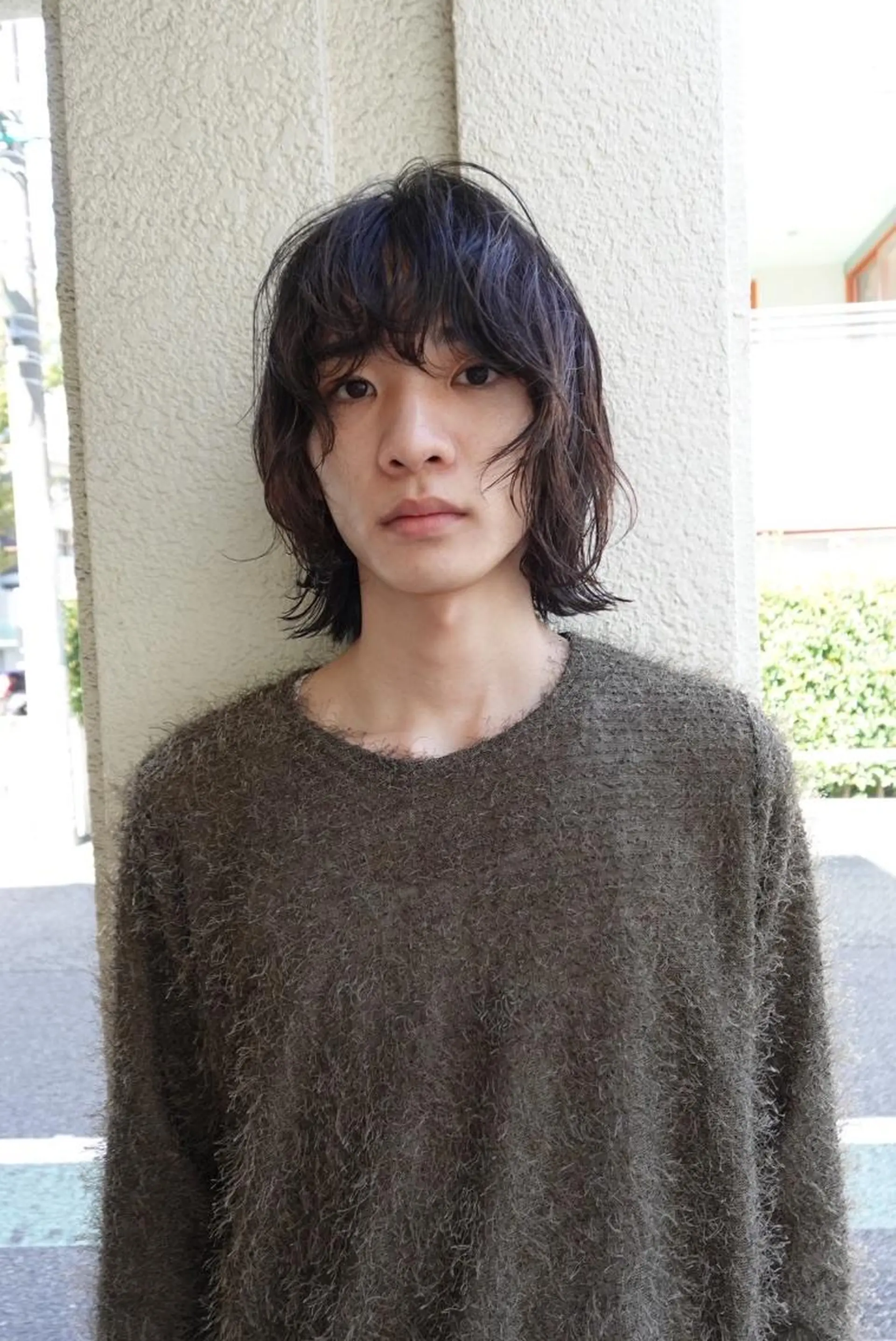 ショート メンズ パーマ カラー メンズバレイヤージュ メンズブリーチ メンズハイライト メンズパーマ アッシュ カット パーマ CEINE loqのヘアスタイル