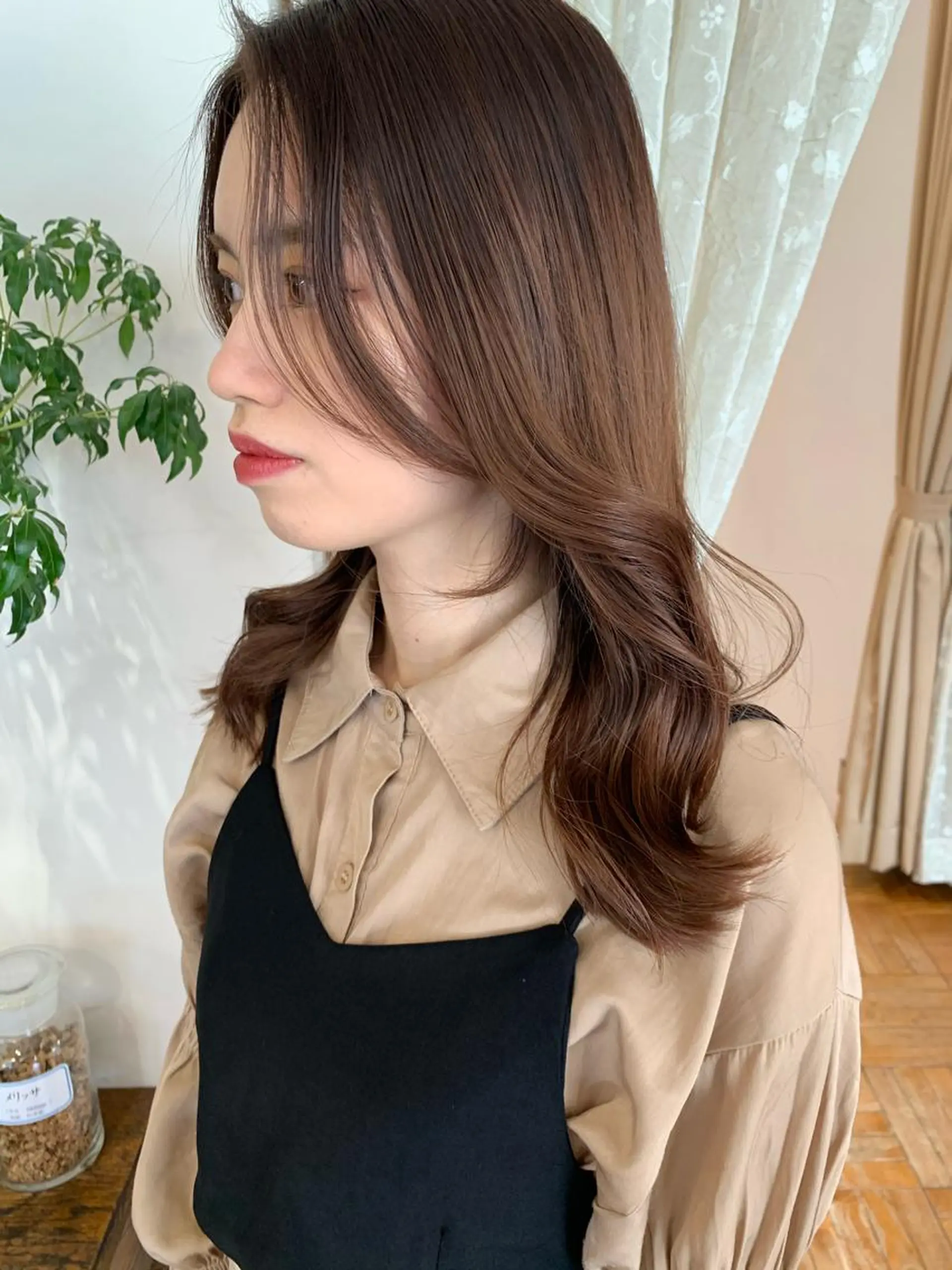 ミディアム くびれヘア 韓国風ヘア カット トリートメント of hair所属・丸みショート 廣瀬隆志のヘアスタイル