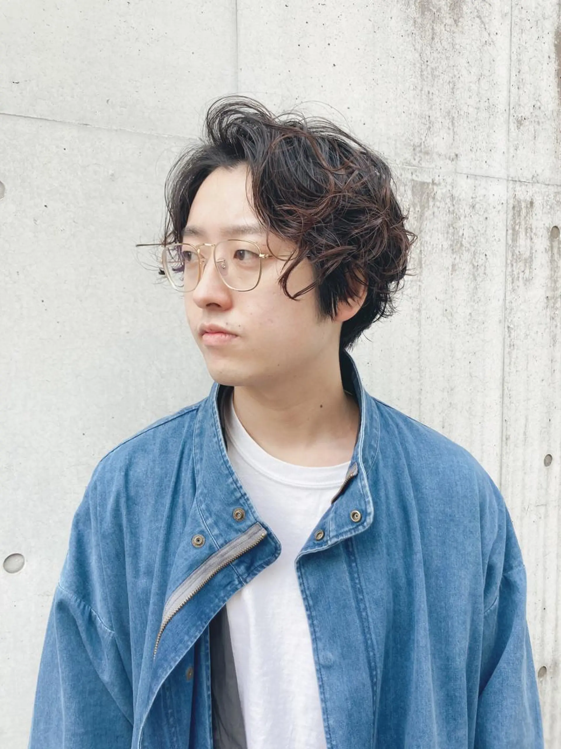 メンズ メンズパーマ 金田 夏野のヘアスタイル