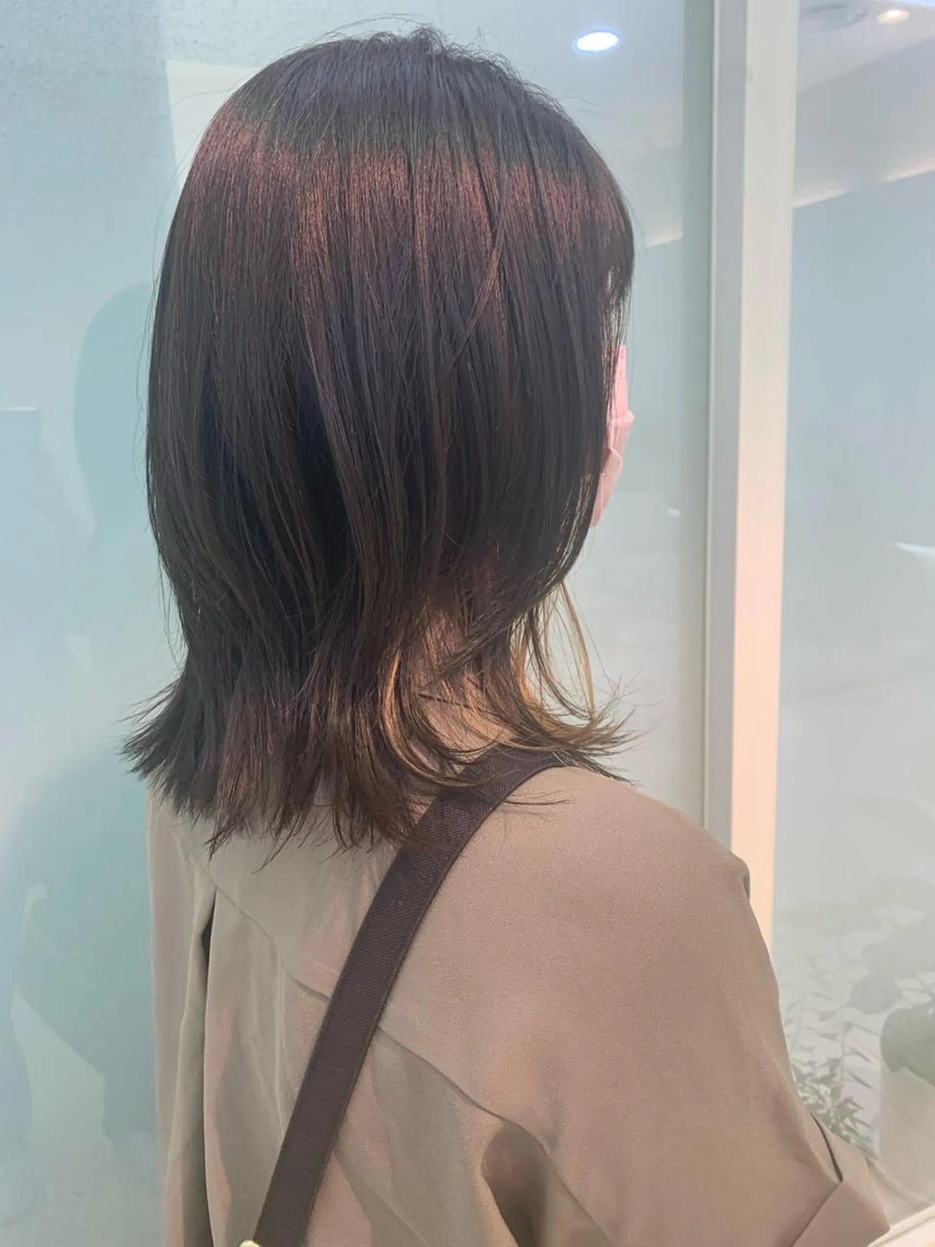 ミディアム カラー ヘアアレンジ ヘアカラー トリートメント 似合わせカラー/艶 髪質改善/ヨシザキのヘアスタイル