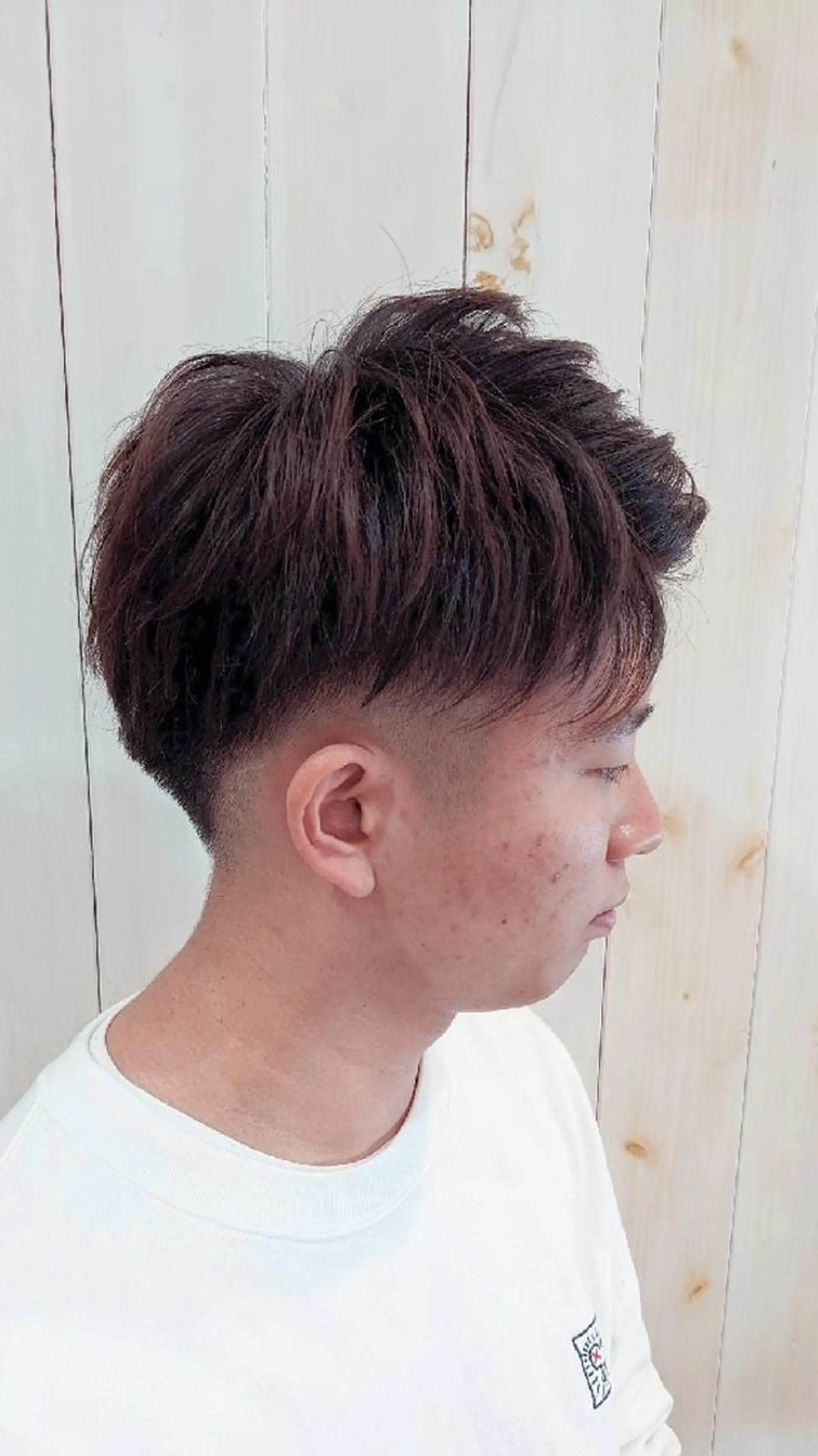 パーマ メンズ フェードカット メンズパーマ カット パーマ Russo(ルッソ)所属・こにし/蒲生四丁目 /髪質改善/スパのヘアスタイル