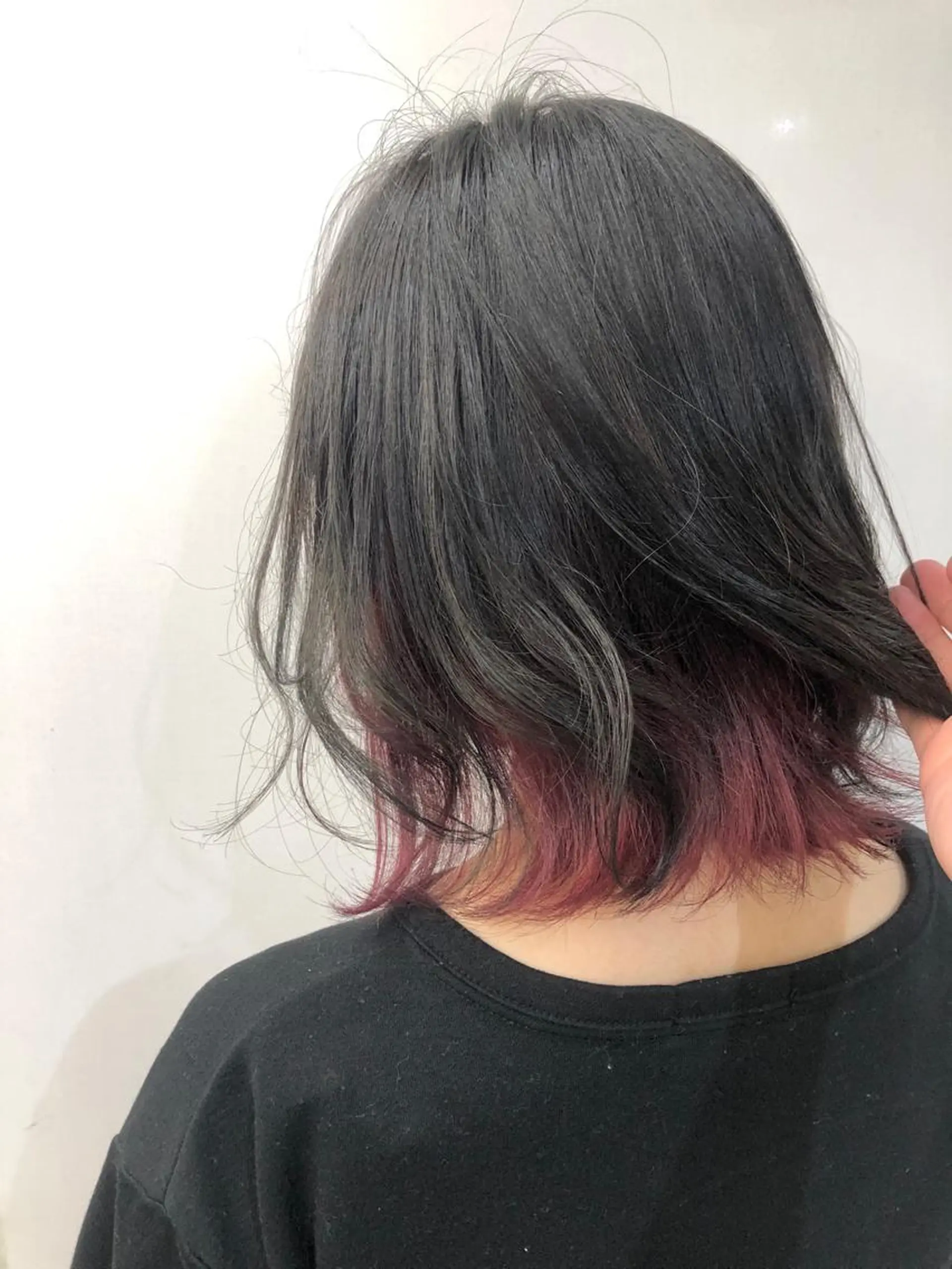 ショート カラー 韓国レイヤーカット要 暗透カラー📓吉祥寺のヘアスタイル