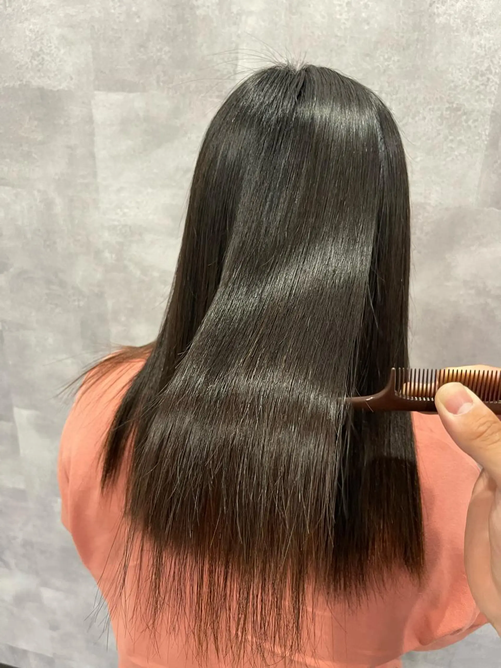 ロング 酸性ストレート 縮毛矯正 トリートメント ✨愛知県初アイロン パーマ/ 瀬見井✨のヘアスタイル