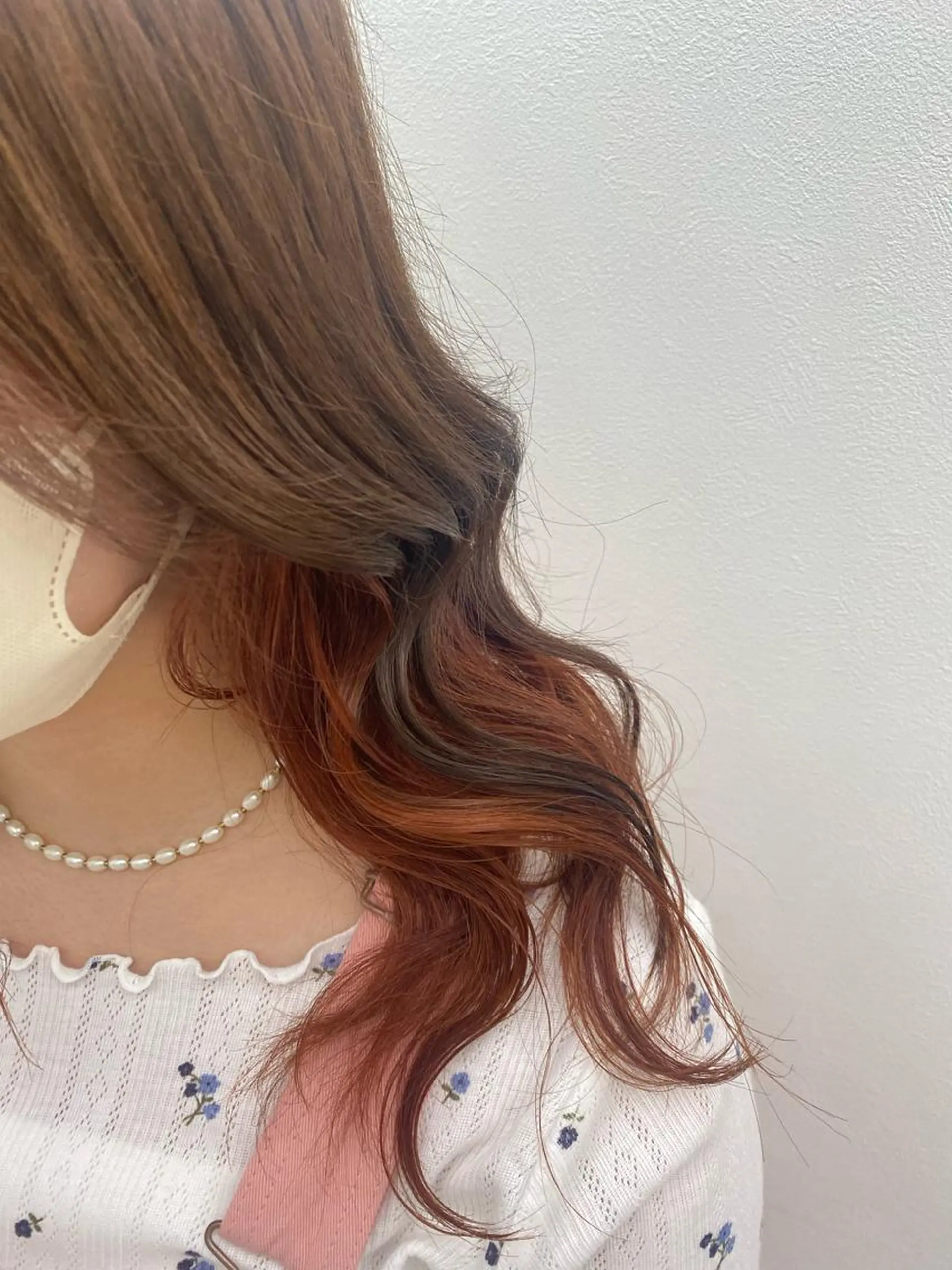 ミディアム カラー メンズ メンズインナーカラー インナーカラー 韓流メンズカット パーマ/KOTAのヘアスタイル