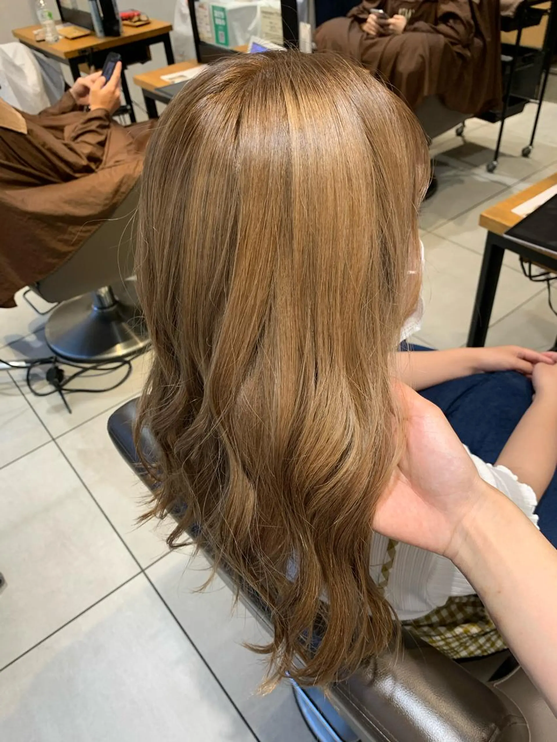 セミロング カラー ベージュカラー ヘアカラー トリートメント soëll所属・🤍そぶえ　ゆうな/ 暖色カラー/縮毛矯正のヘアスタイル