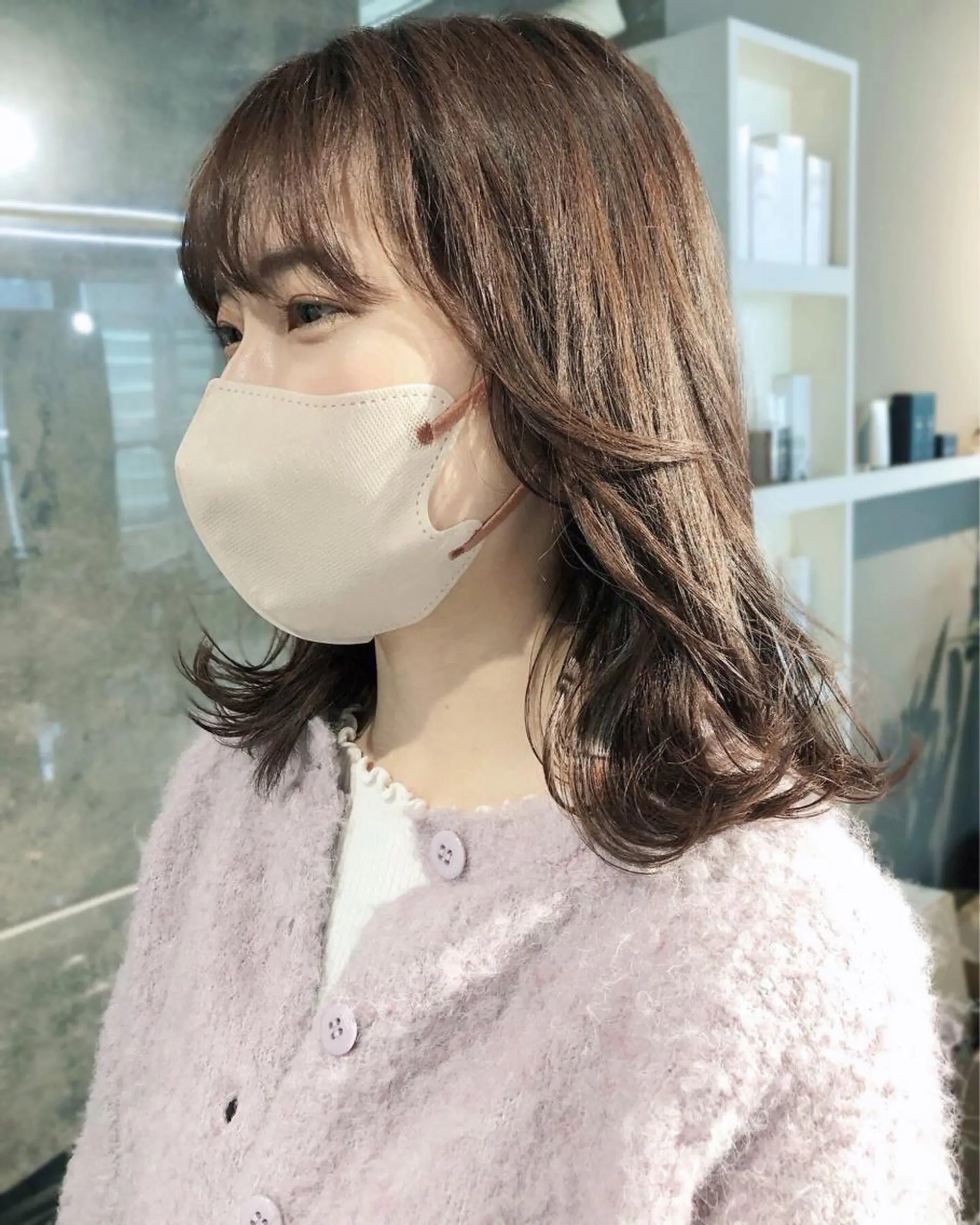 ミディアム カラー ヘアアレンジ カット ヘアカラー トリートメント ainico+所属・メンズ特化✂️栗原 侑也のヘアスタイル