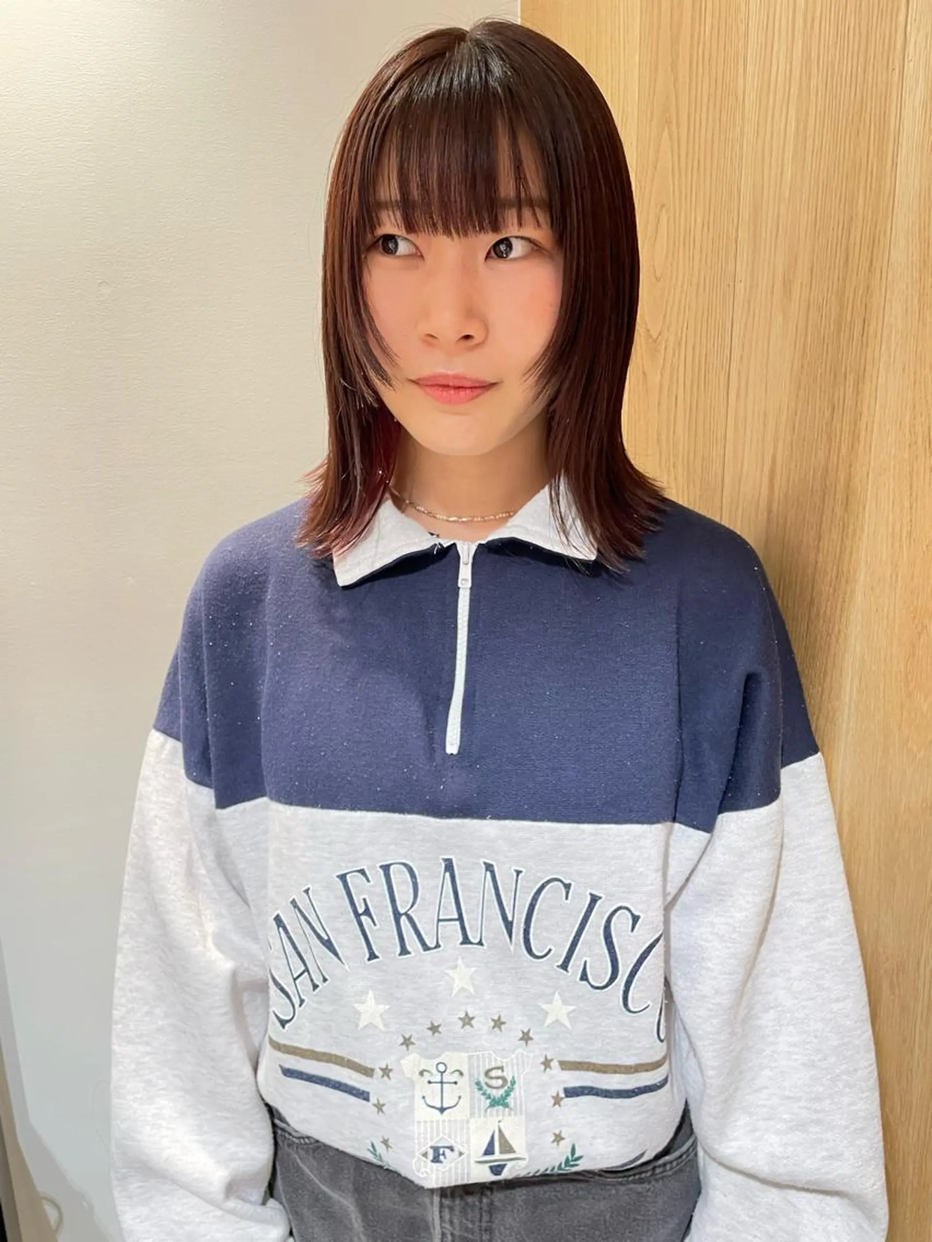 ミディアム カラー カット iet.所属・ウルフ/ボブ/耳ツボ ジュエリー◎ricoのヘアスタイル