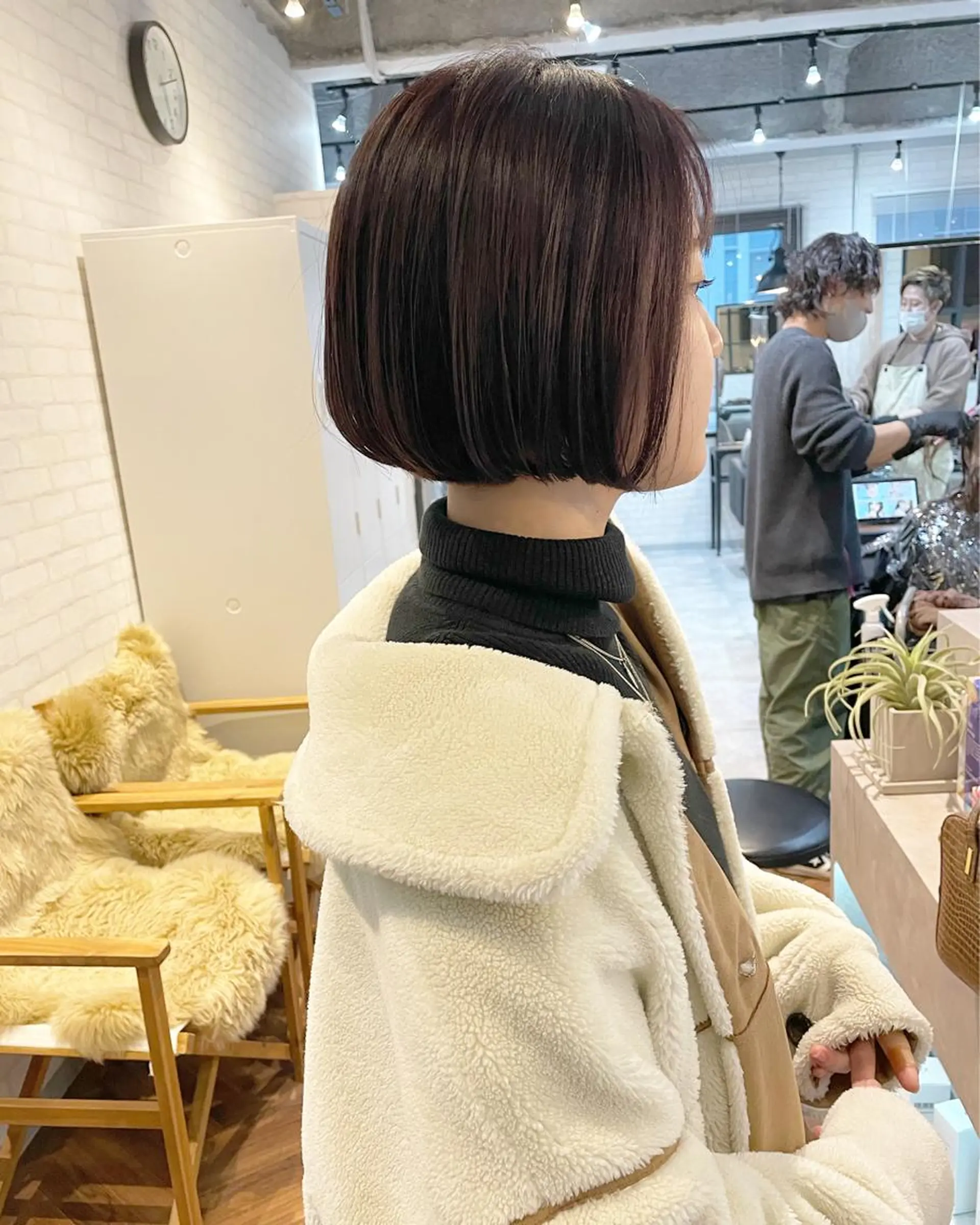 ショート カラー アッシュ ラベンダーカラー ボブ レイヤー/ボブ/ 顔周り/yukinaのヘアスタイル