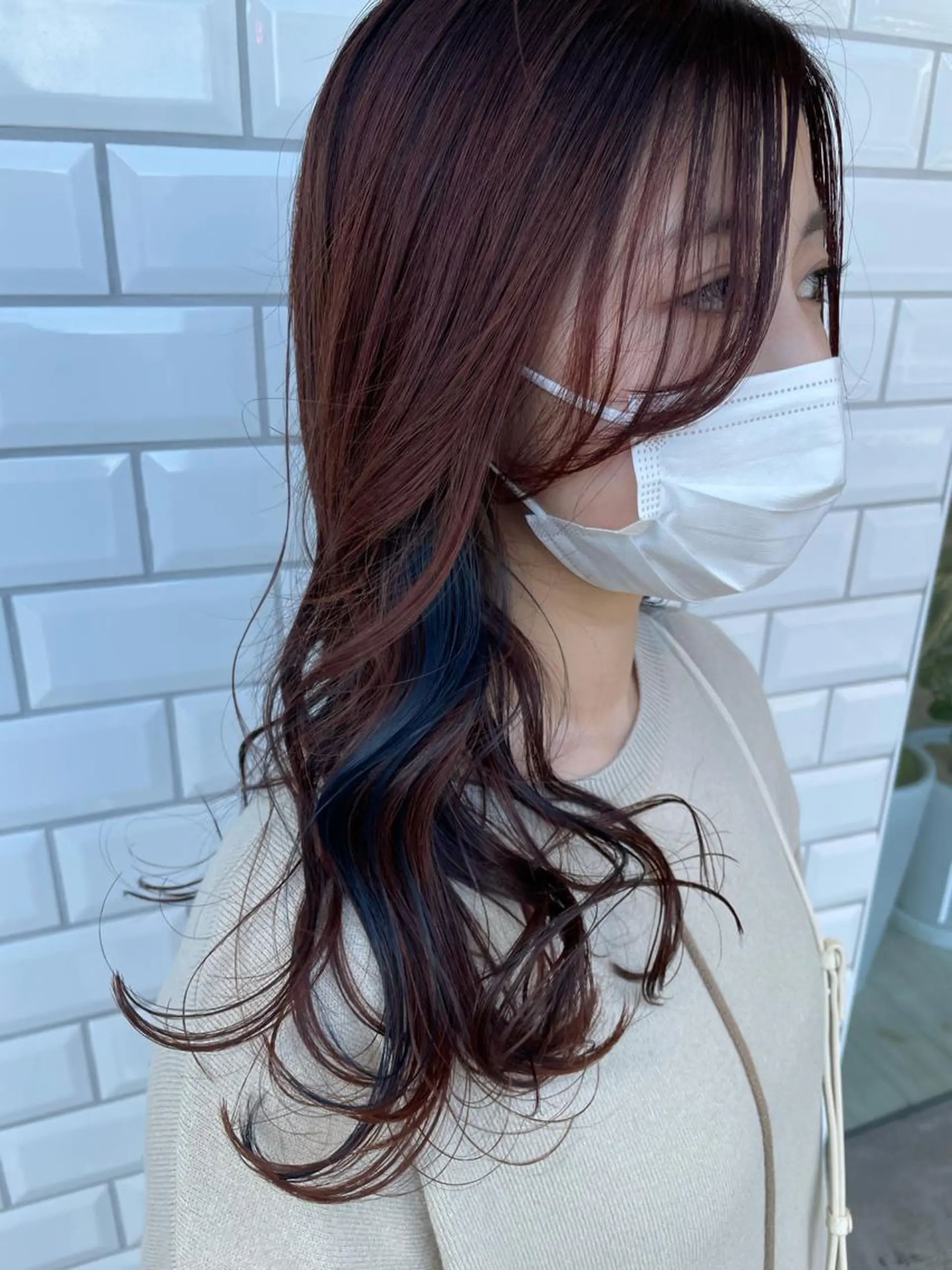 セミロング ピンクブラウン 韓国風ヘア 心斎橋/海外レイヤー 募集中三好玲奈のヘアスタイル