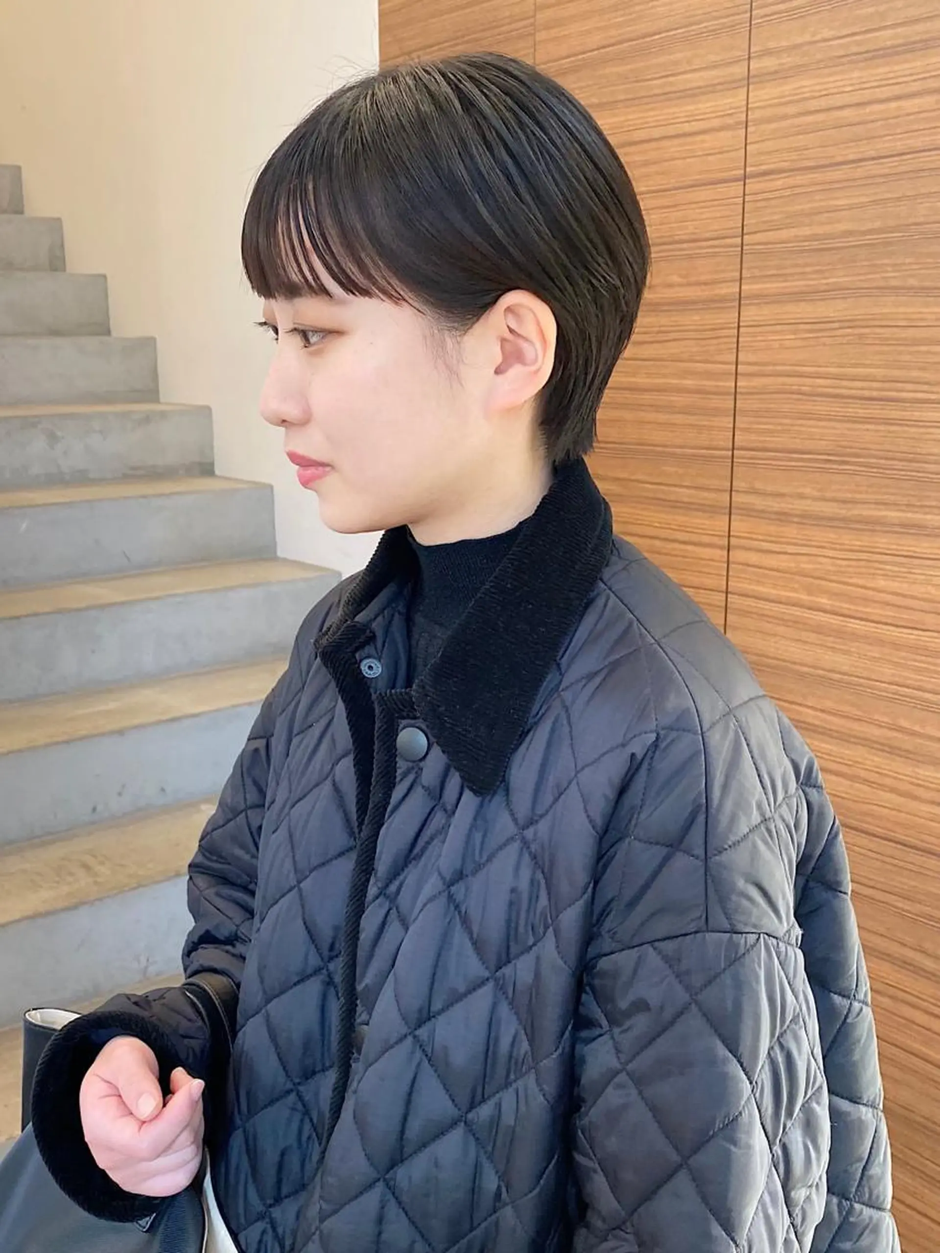 ショート ショートボブ ハンサムショート ボブ 髪質改善 オン眉 カット momoka /ショート/ボブのヘアスタイル