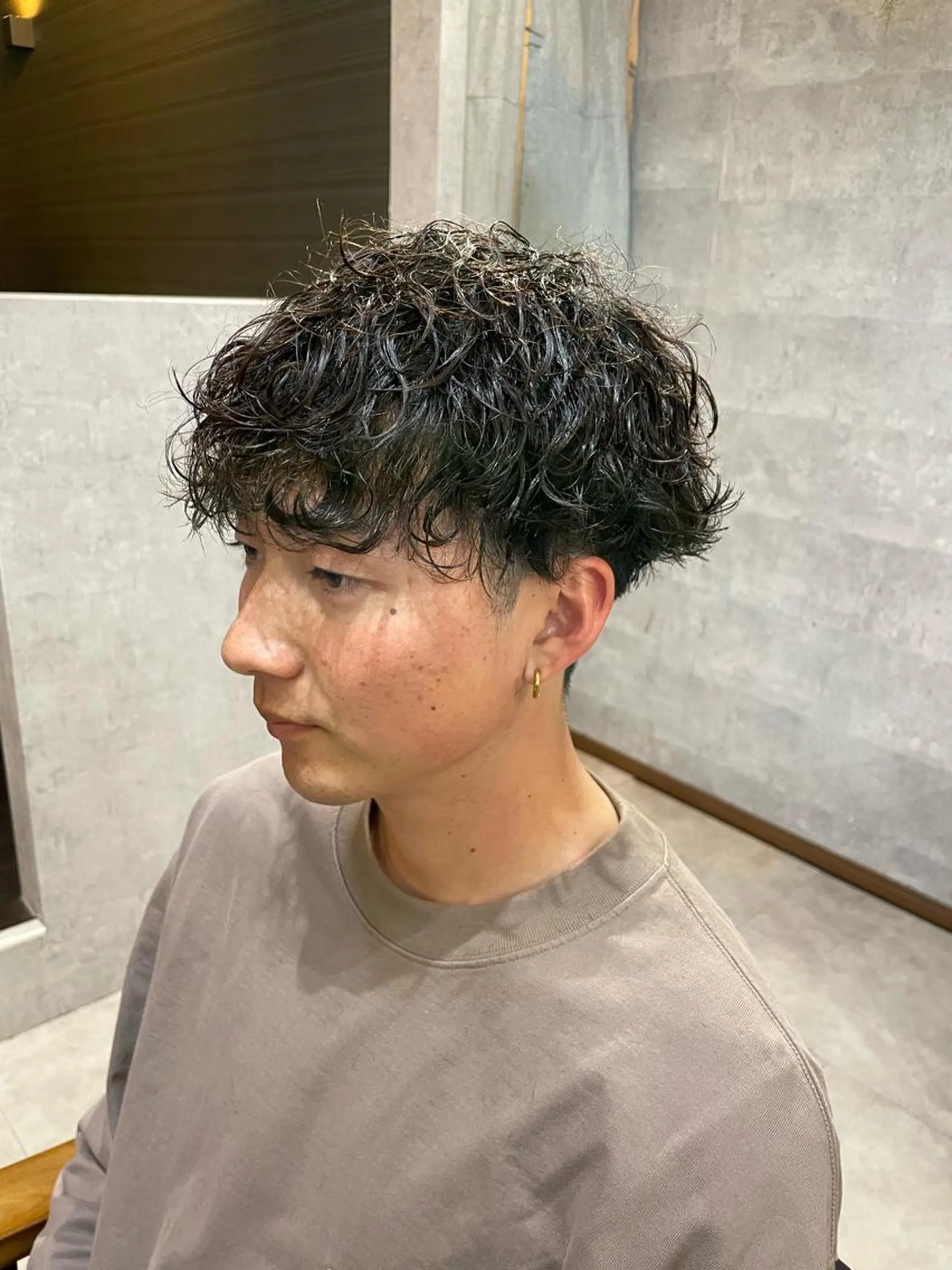 ショート パーマ メンズ メンズパーマ特化 勝毛広貴のヘアスタイル