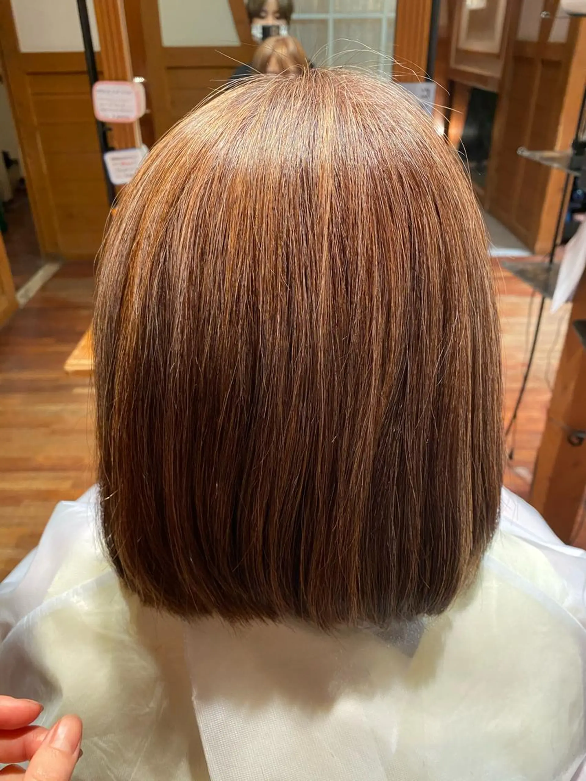 ミディアム カラー 藤井 沙季のヘアスタイル