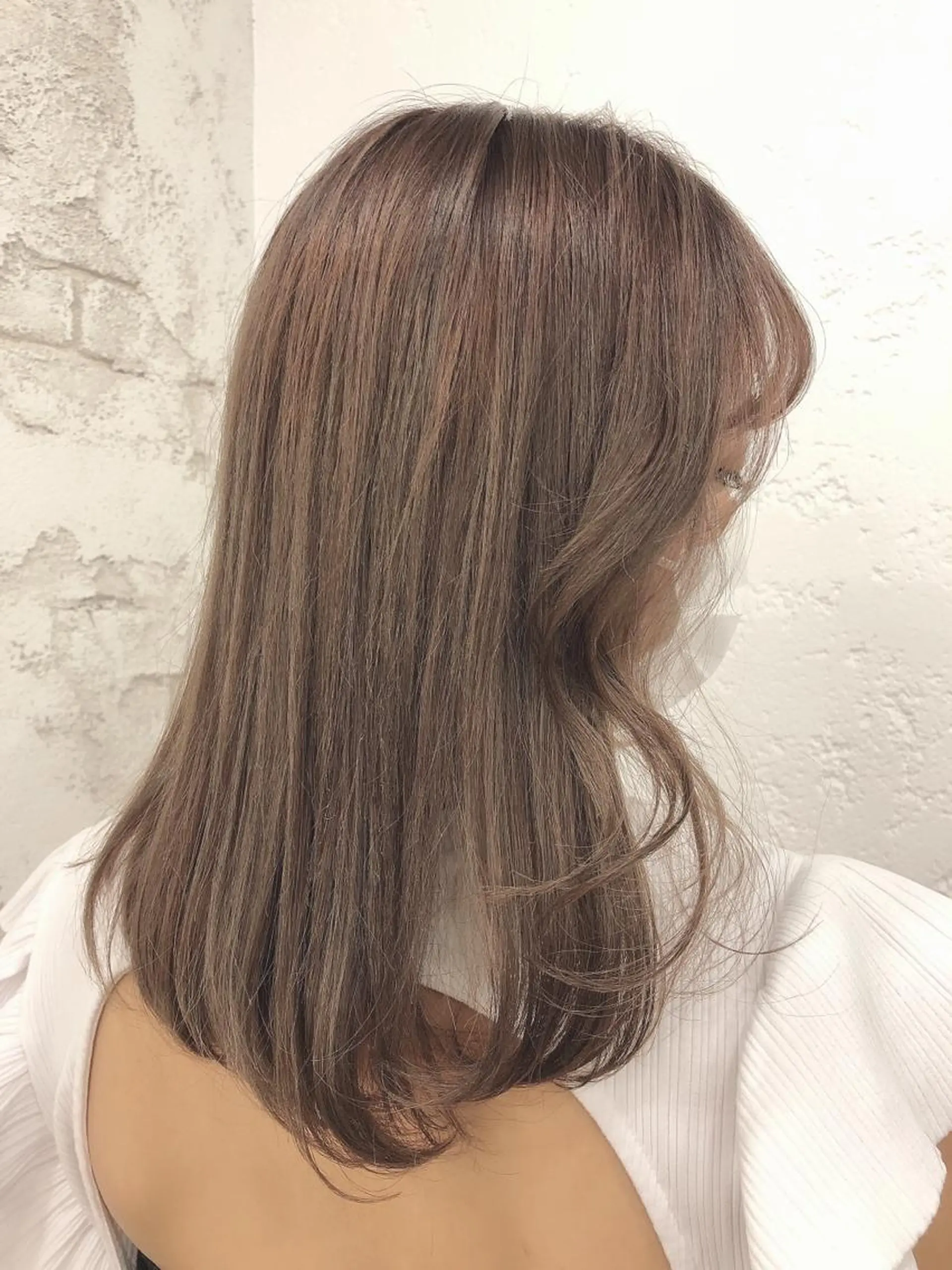 ミディアム カラー ヘアカラー トリートメント ️❤️透明感カラー Yūka❤️のヘアスタイル