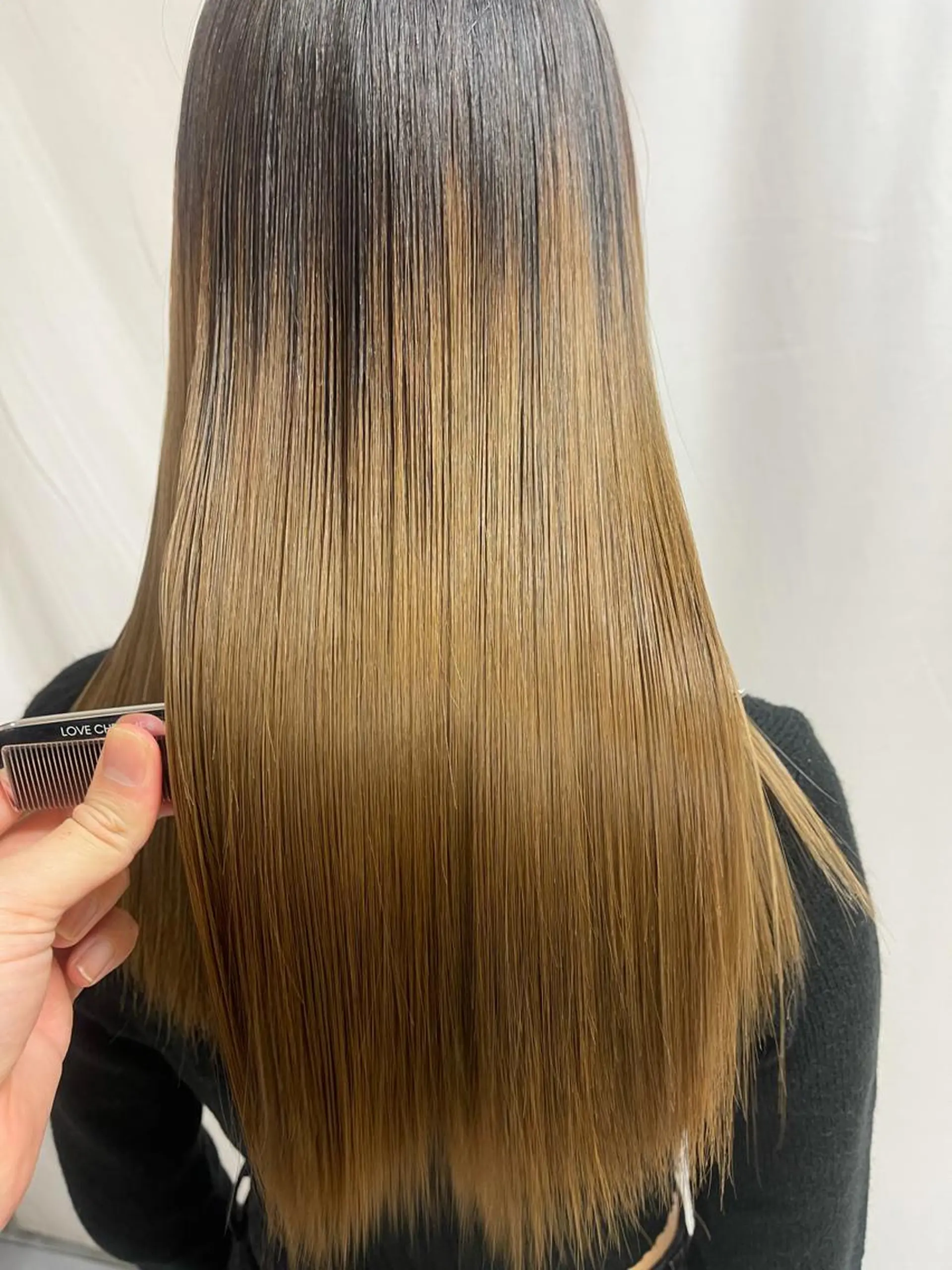 ロング パーマ 縮毛矯正 髪質改善/縮毛矯正 /ブリーチ矯正/岡部のヘアスタイル