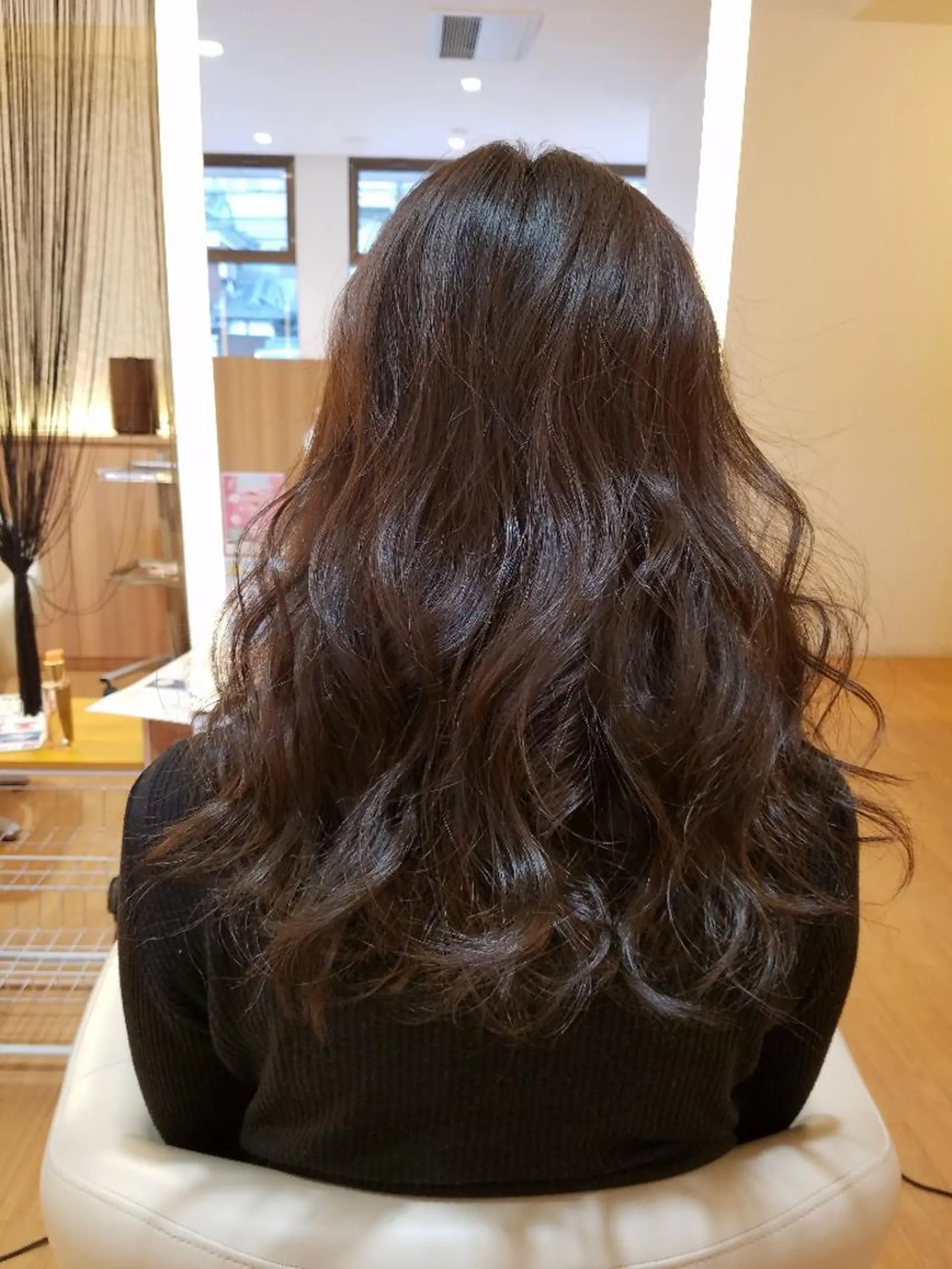 セミロング パーマ 髪質改善/ハイライト 小林秀樹のヘアスタイル