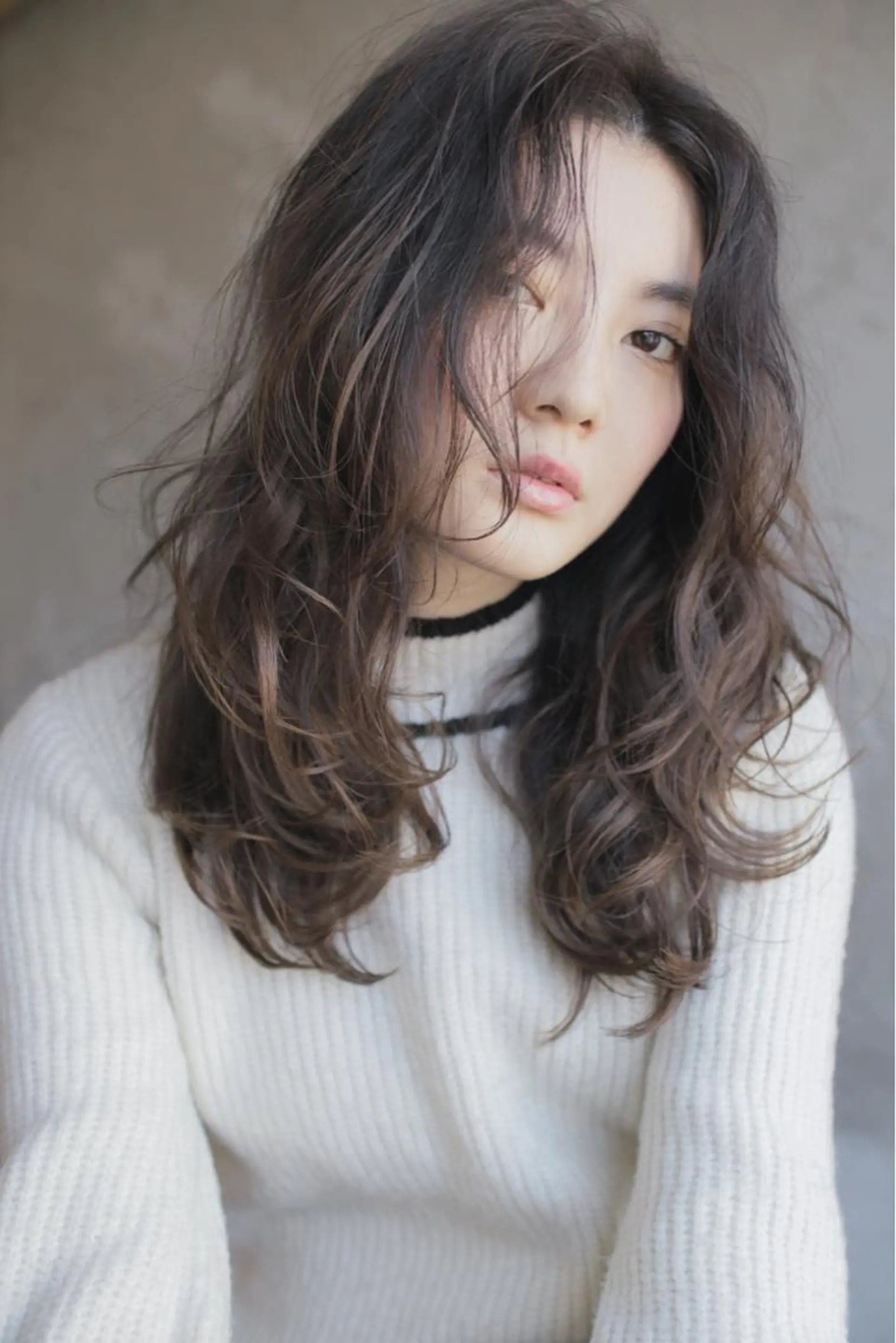 ミディアム セミロング ロング カラー パーマ ヘアアレンジ 下北沢 soiのヘアスタイル