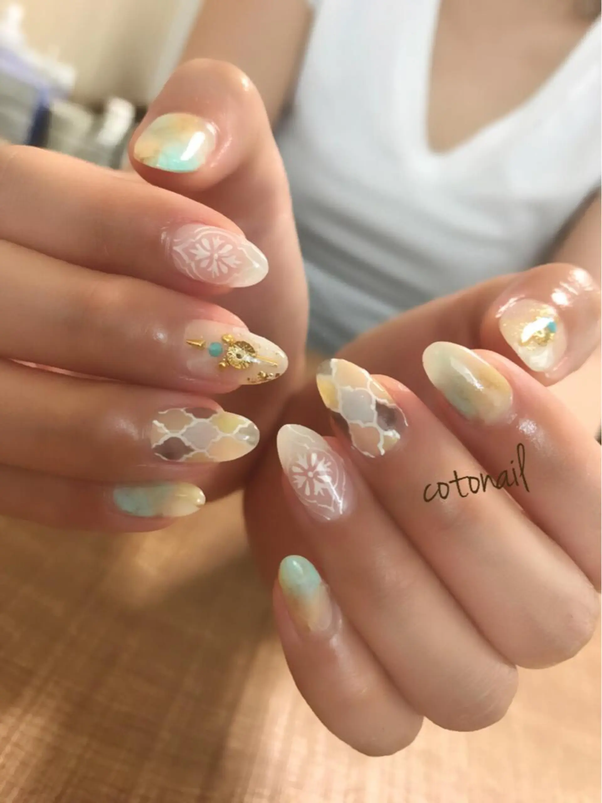 ネイル ツメトマツゲ .のネイルデザイン