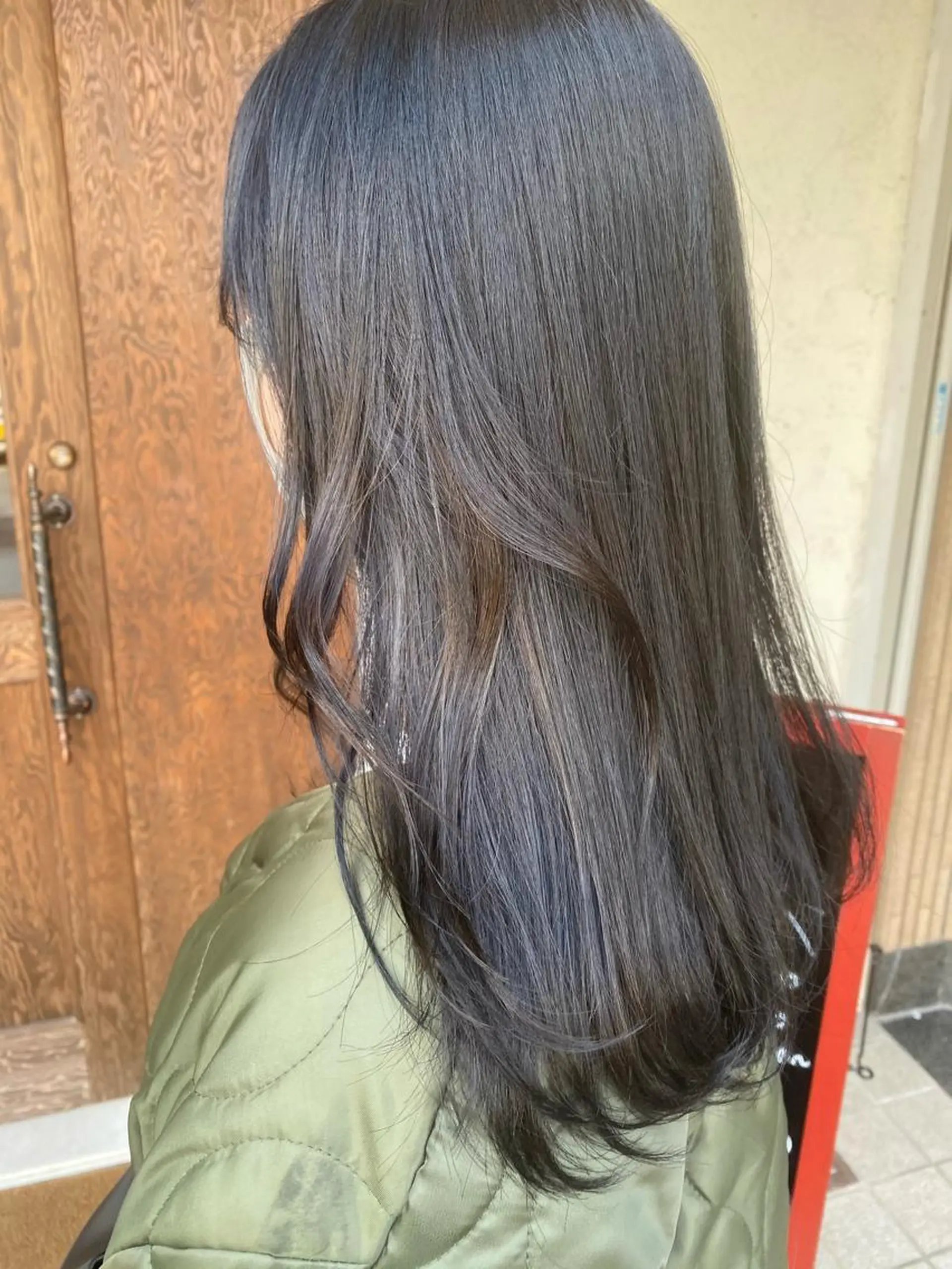 ロング カット ヘアカラー トリートメント しもかわ かほのヘアスタイル