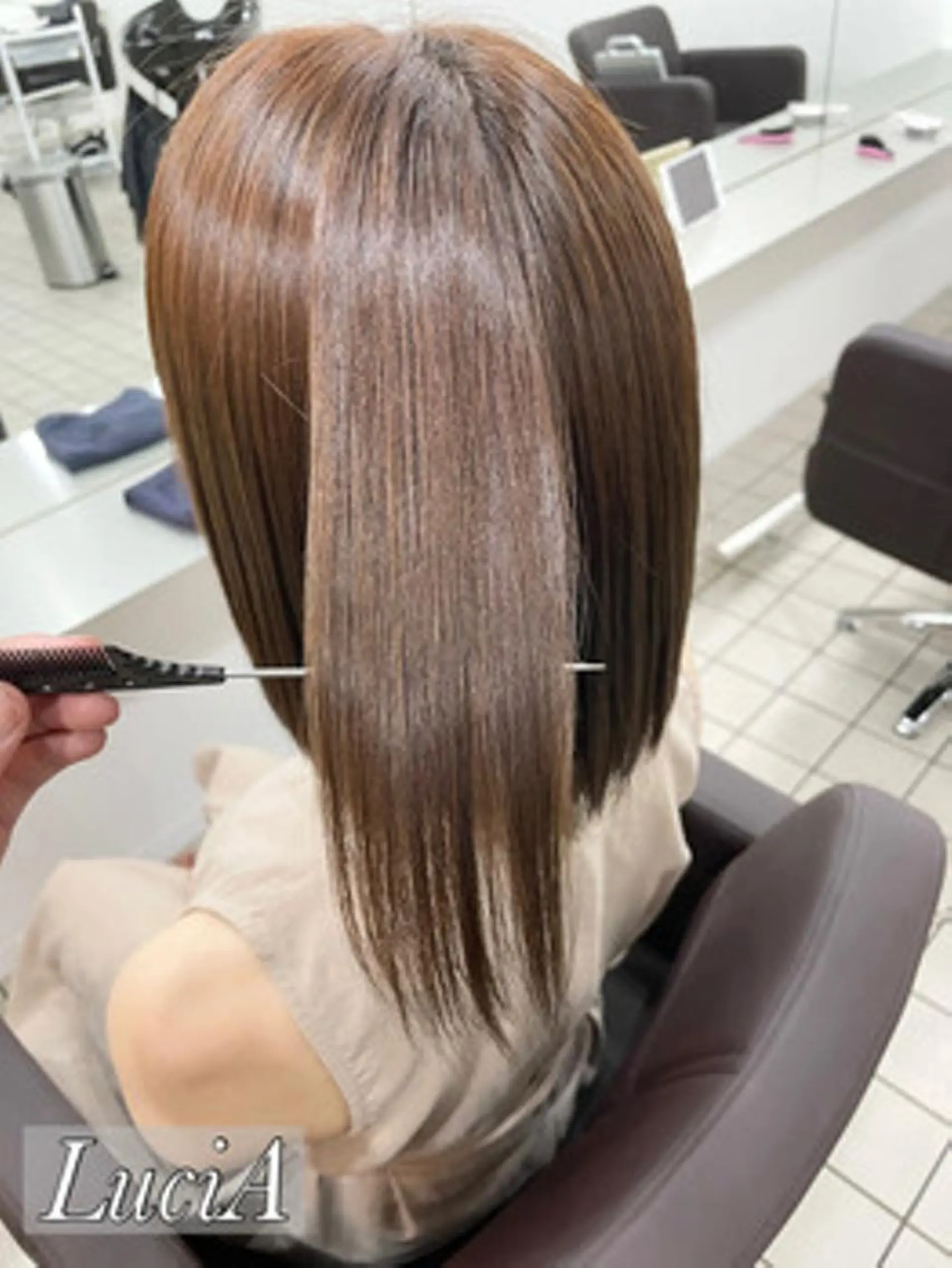 カラー ヘアアレンジ ロング LuciA/エクステ カラーのヘアスタイル