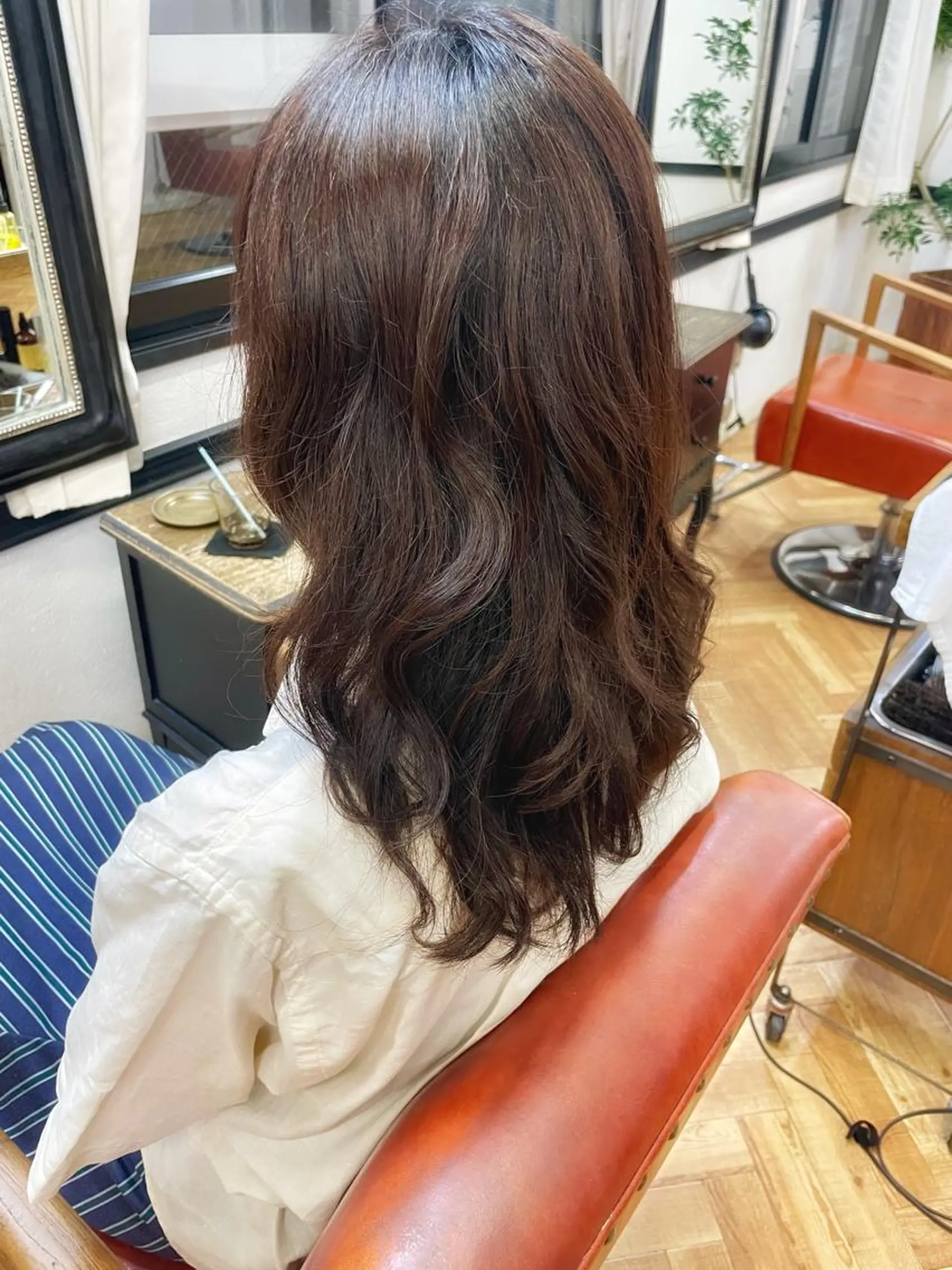 ロング パーマ ショートカット/ キタハラユリナのヘアスタイル