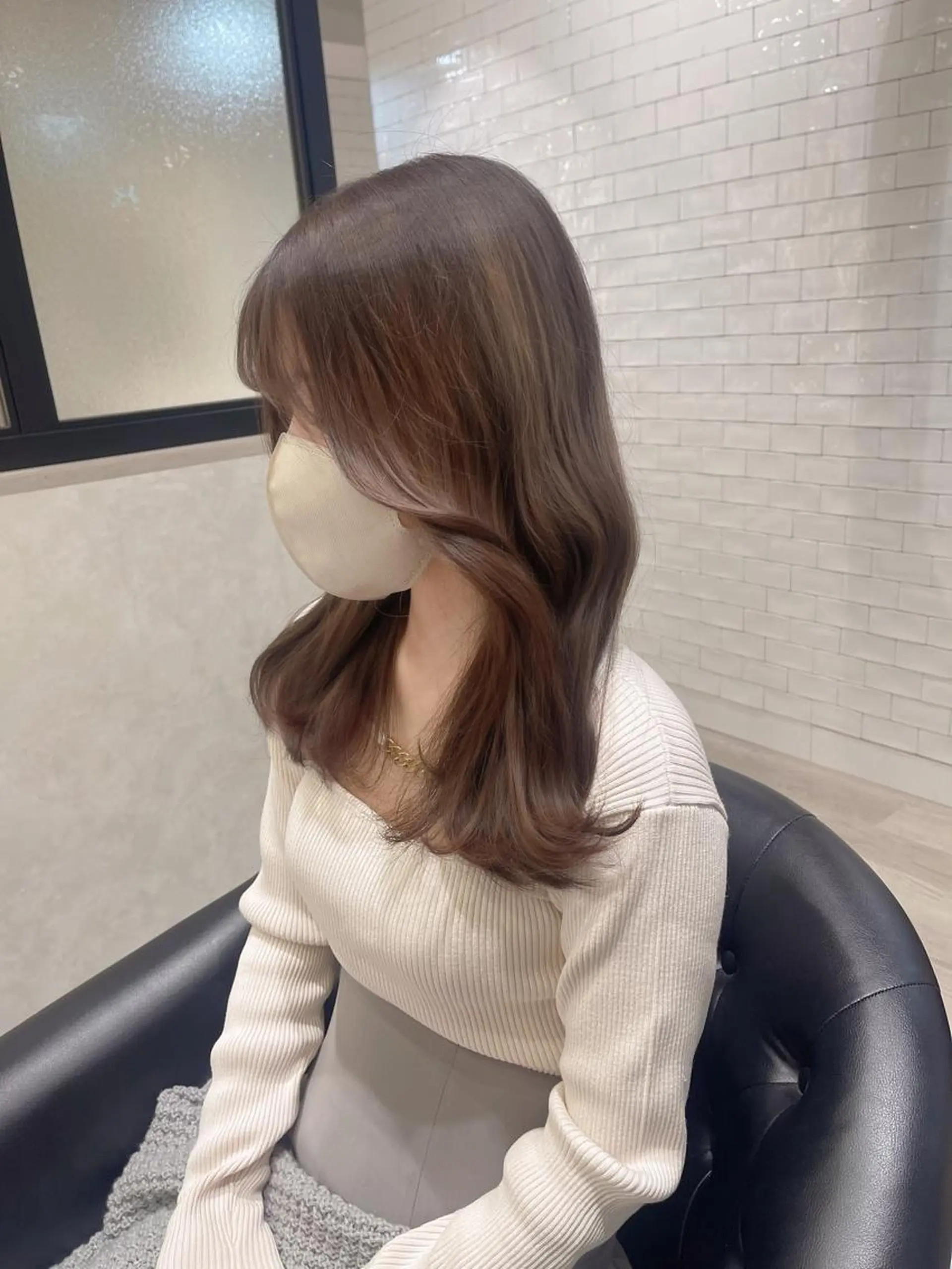 ロング カラー ヘアカラー トリートメント &chaLme   心斎橋所属・emi/髪質改善/ 韓国風/艶カラーのヘアスタイル