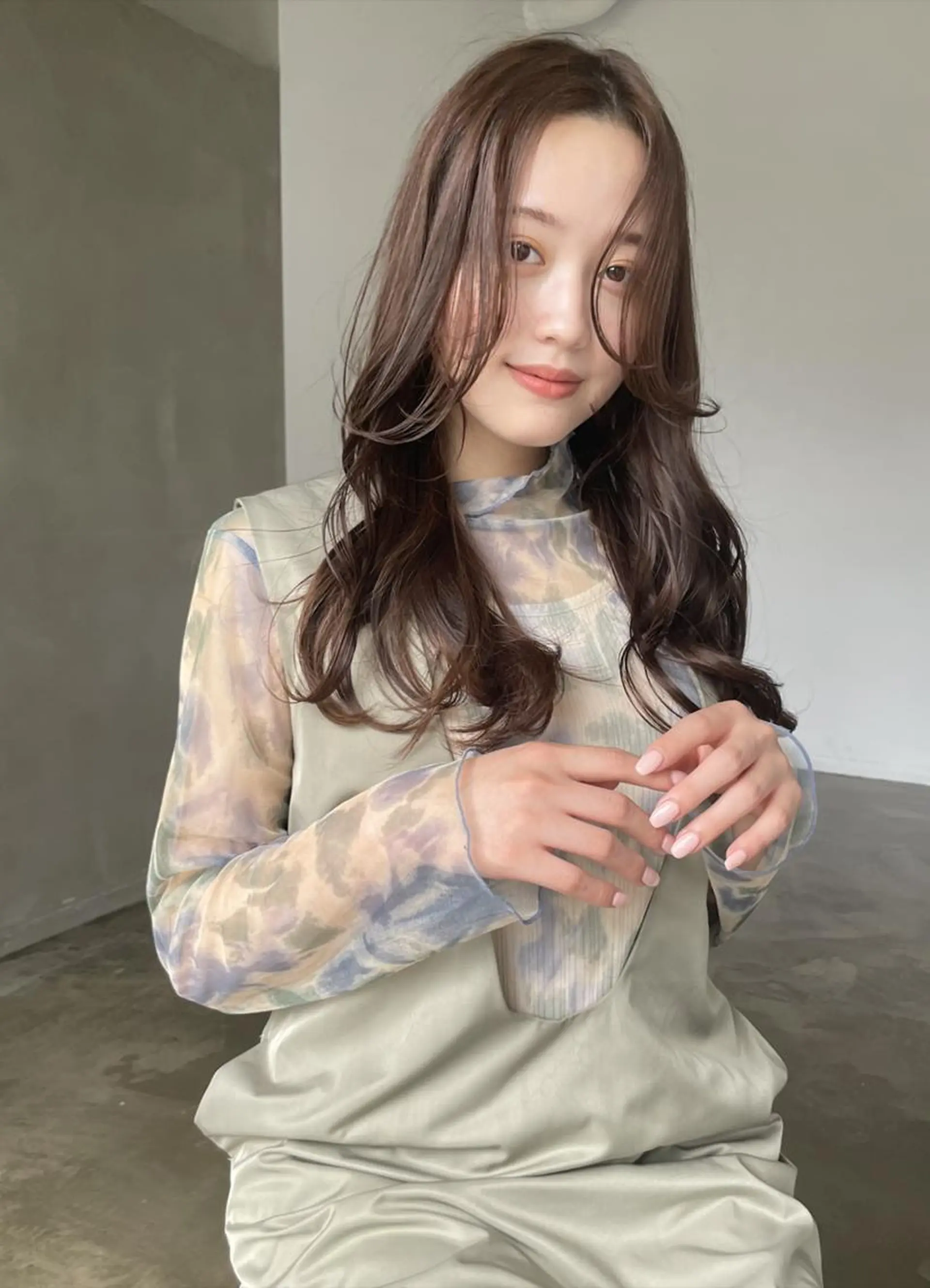 ロング パーマ 倉持 弘人のヘアスタイル