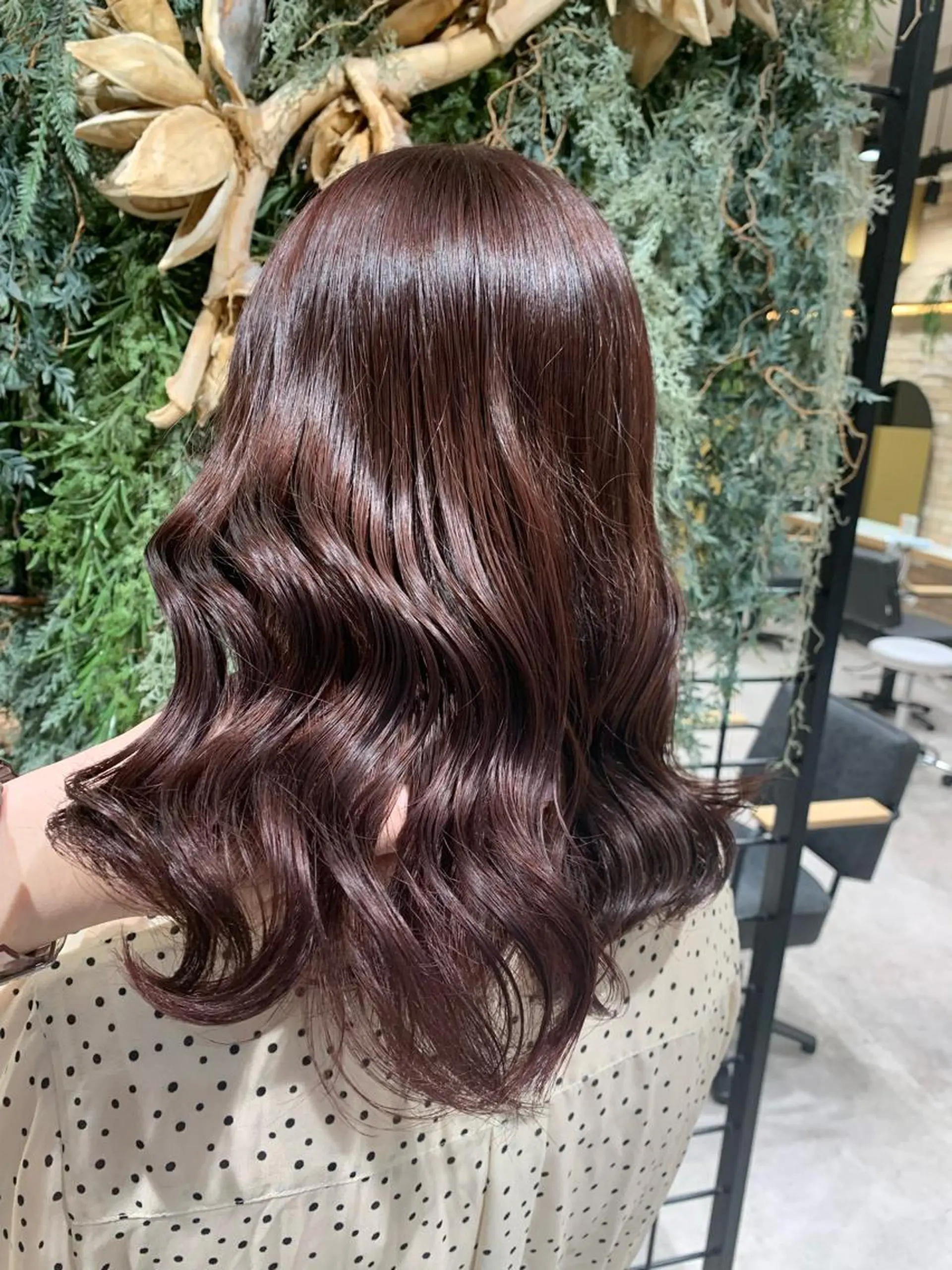 セミロング カラー 【髪質改善】 優菜のヘアスタイル