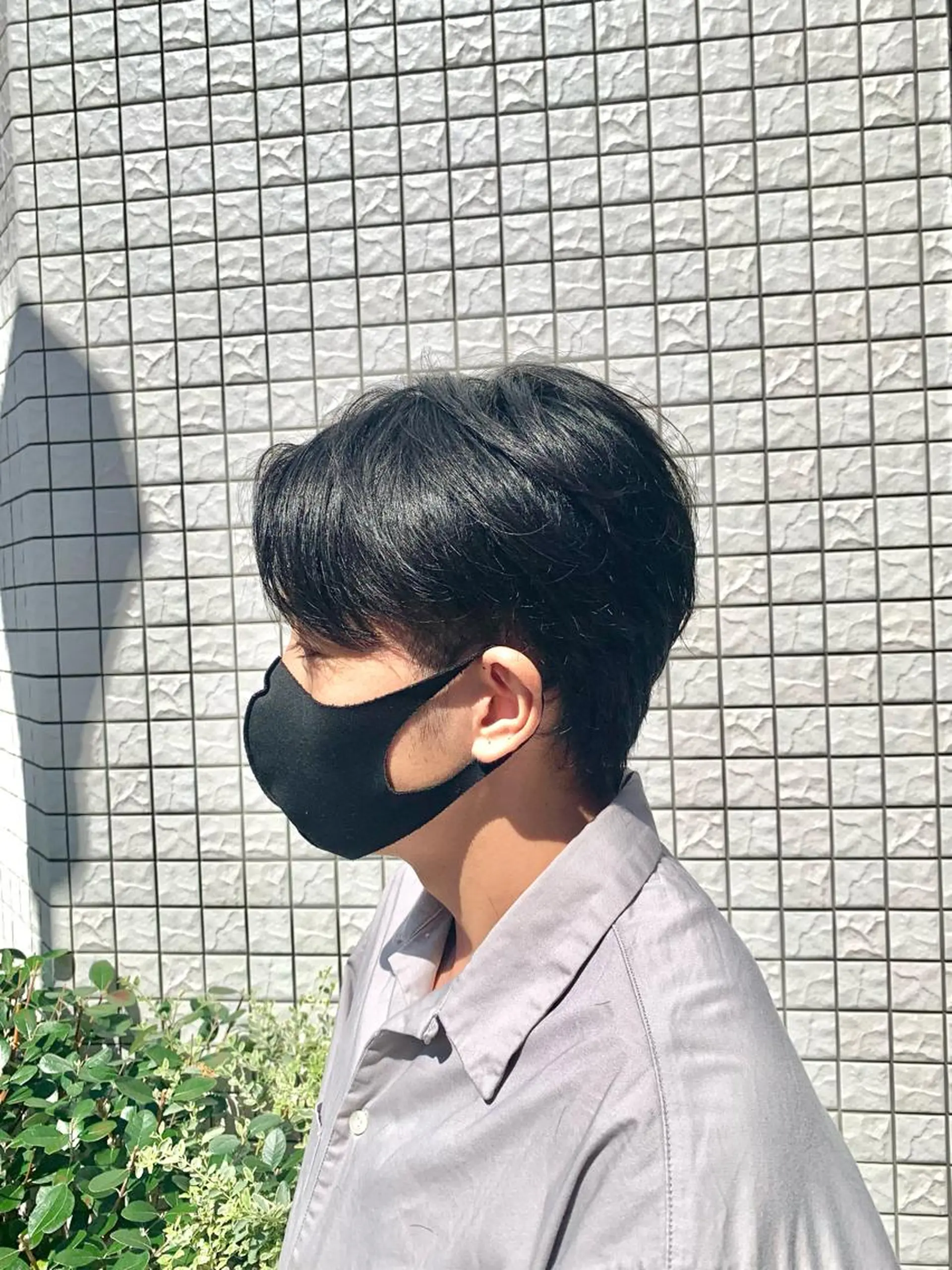 ショート メンズ センターパート メンズサロン　アソビ所属・【扱いやすいパーマ】 眞鍋拓己のヘアスタイル