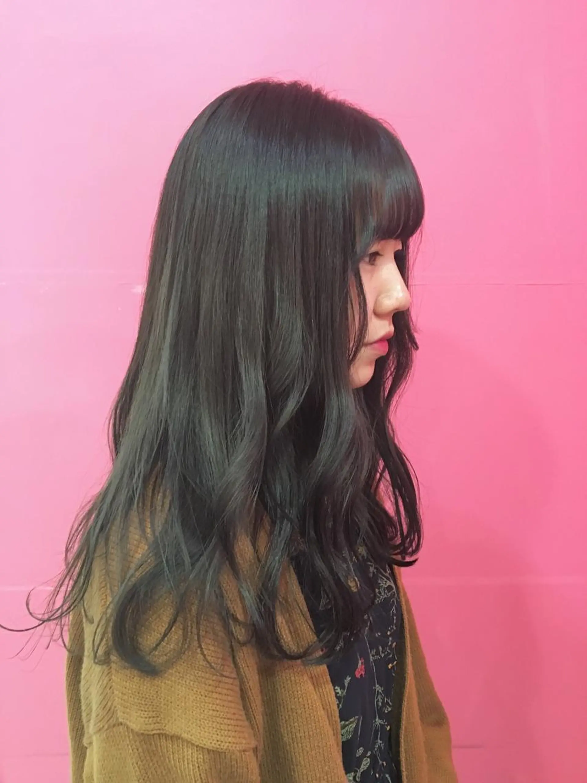 ロング カラー アッシュ シルバー シルバーアッシュ LiNA🌿藤原 茉莉花のマツエク・マツパデザイン