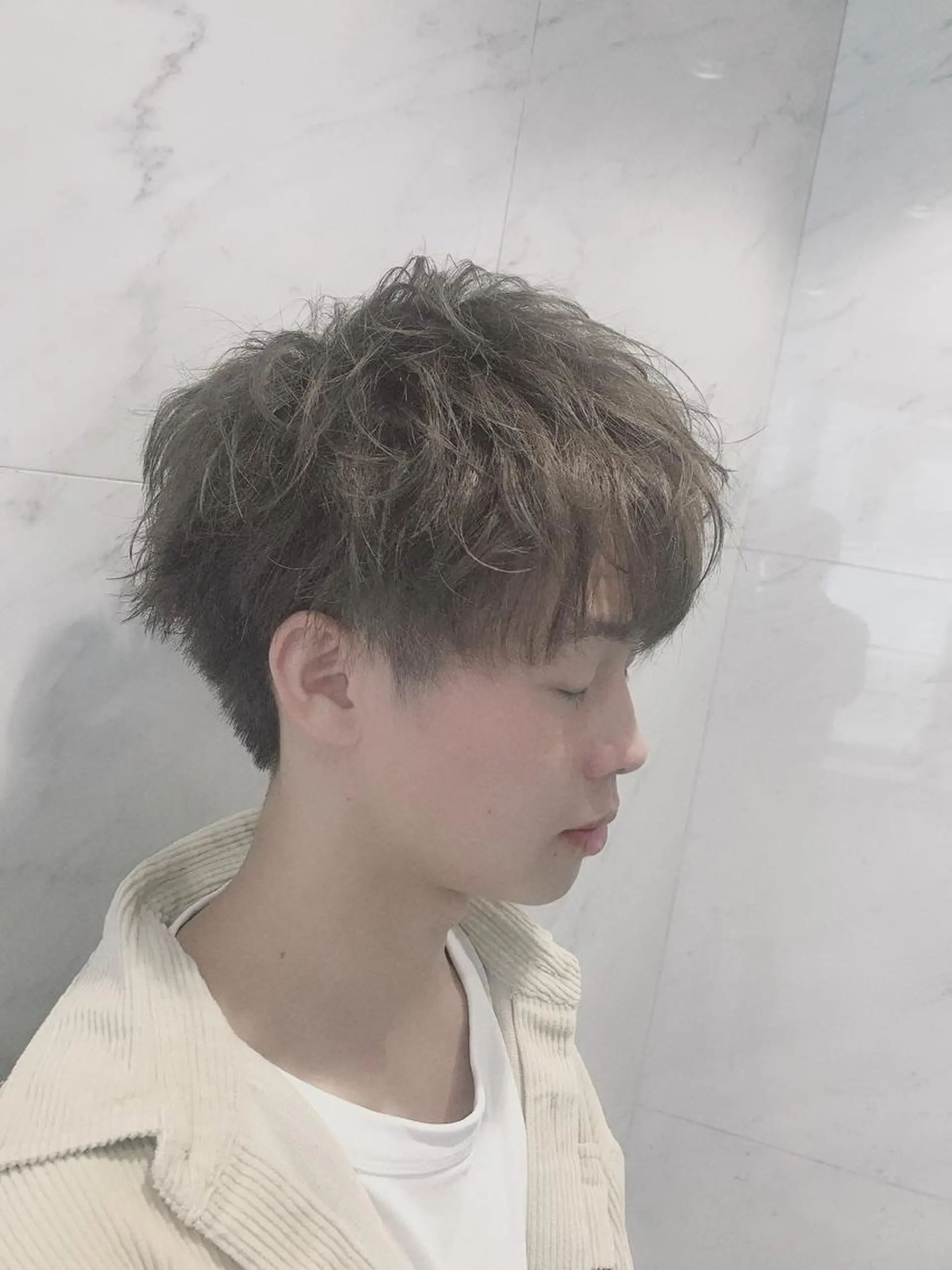 ショート カラー メンズ カット ヘアカラー cecil hair所属・重政 和樹のヘアスタイル