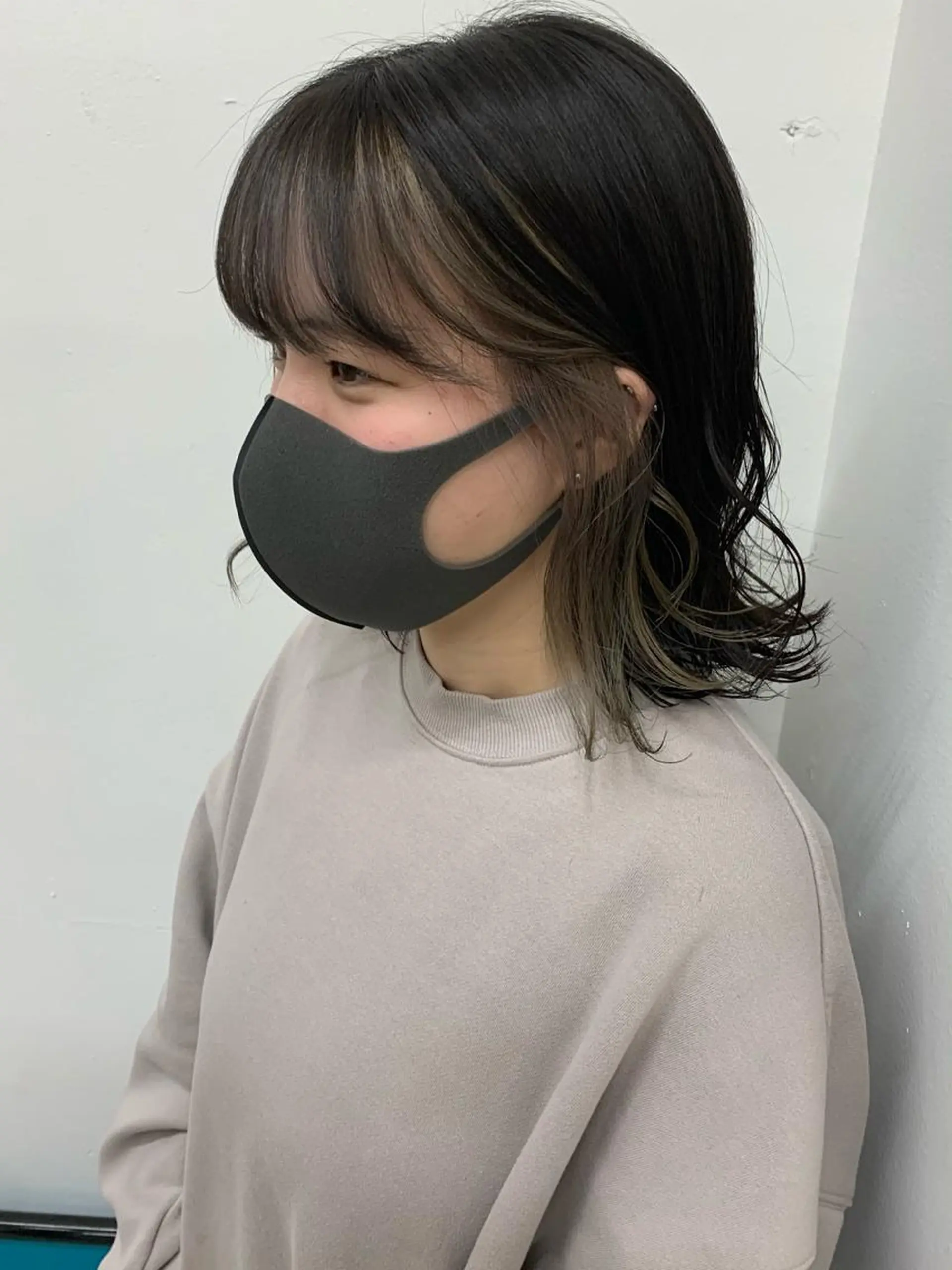 ミディアム Sherry大国町所属・髪質改善×縮毛矯正 ×艶カラーNAOのヘアスタイル