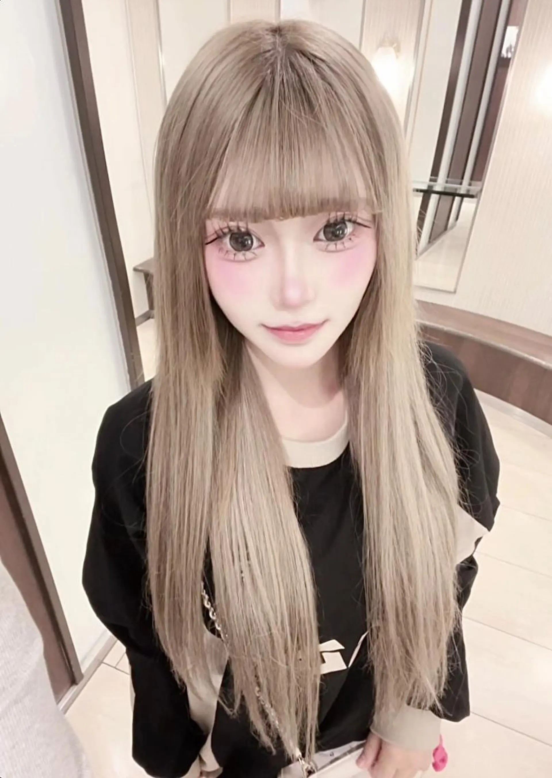 セミロング 💎馴染むエクステ ×カラーTOMO💎のヘアスタイル