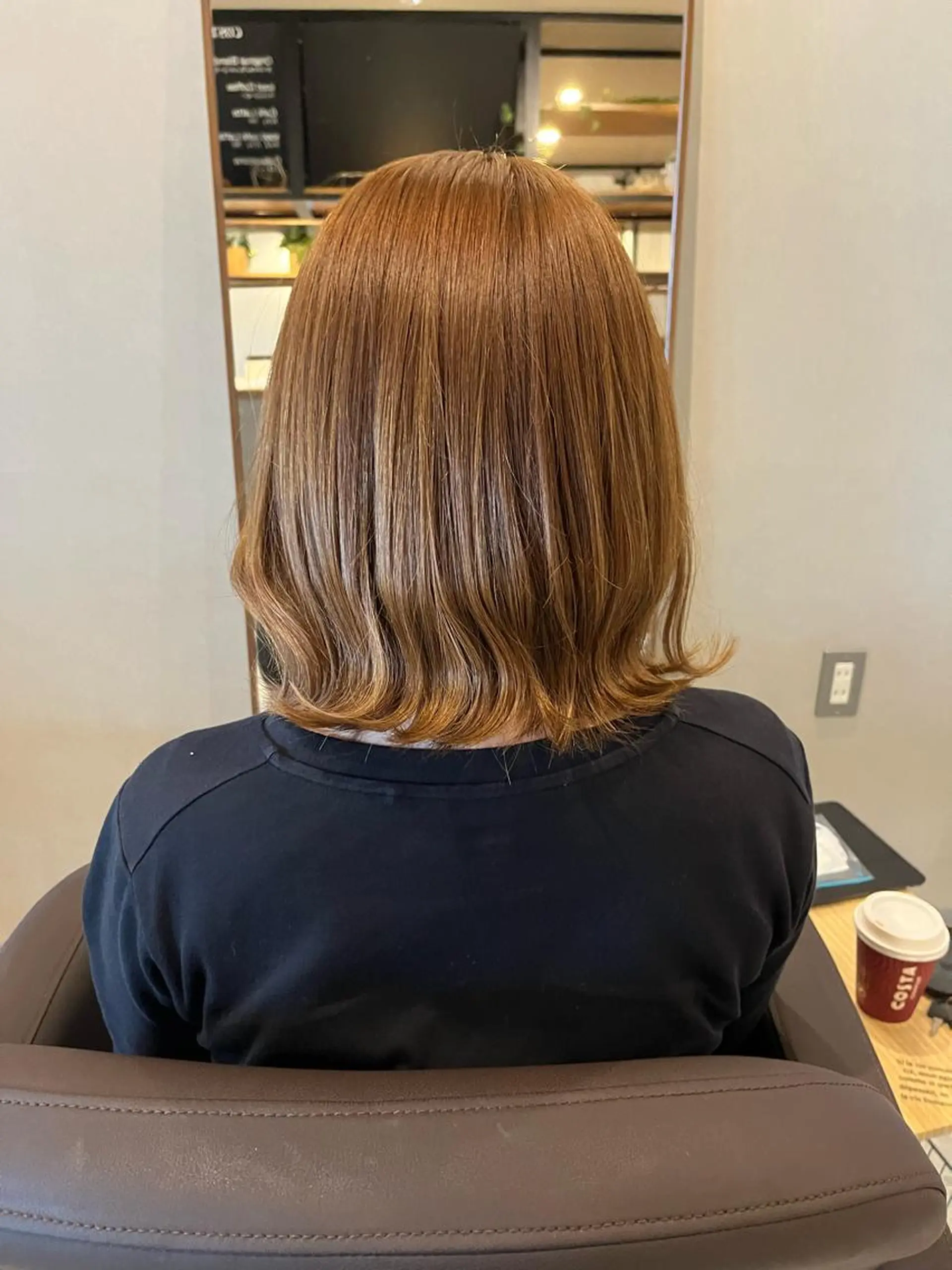 ミディアム 切りっぱなしボブ ボブ アルゴ八潮所属・Argo mikiのヘアスタイル