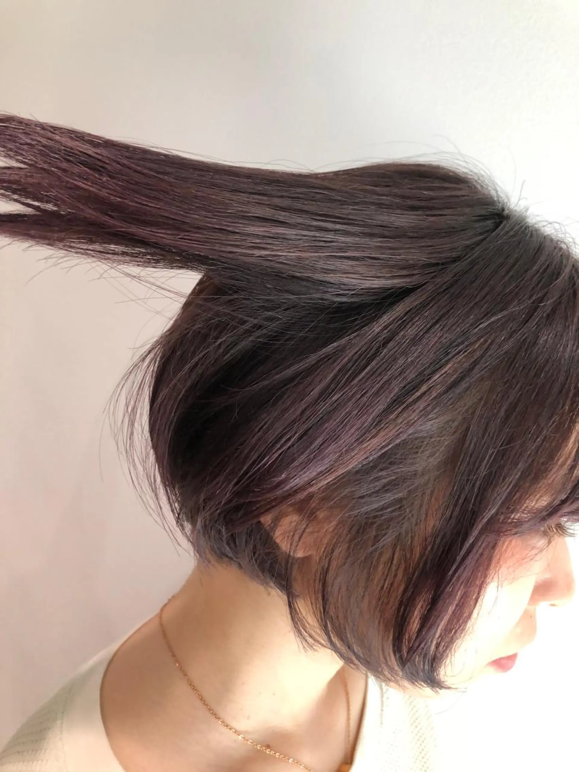 ショート カラー パープルカラー バイオレットカラー scene.池袋所属・scene. haraのヘアスタイル