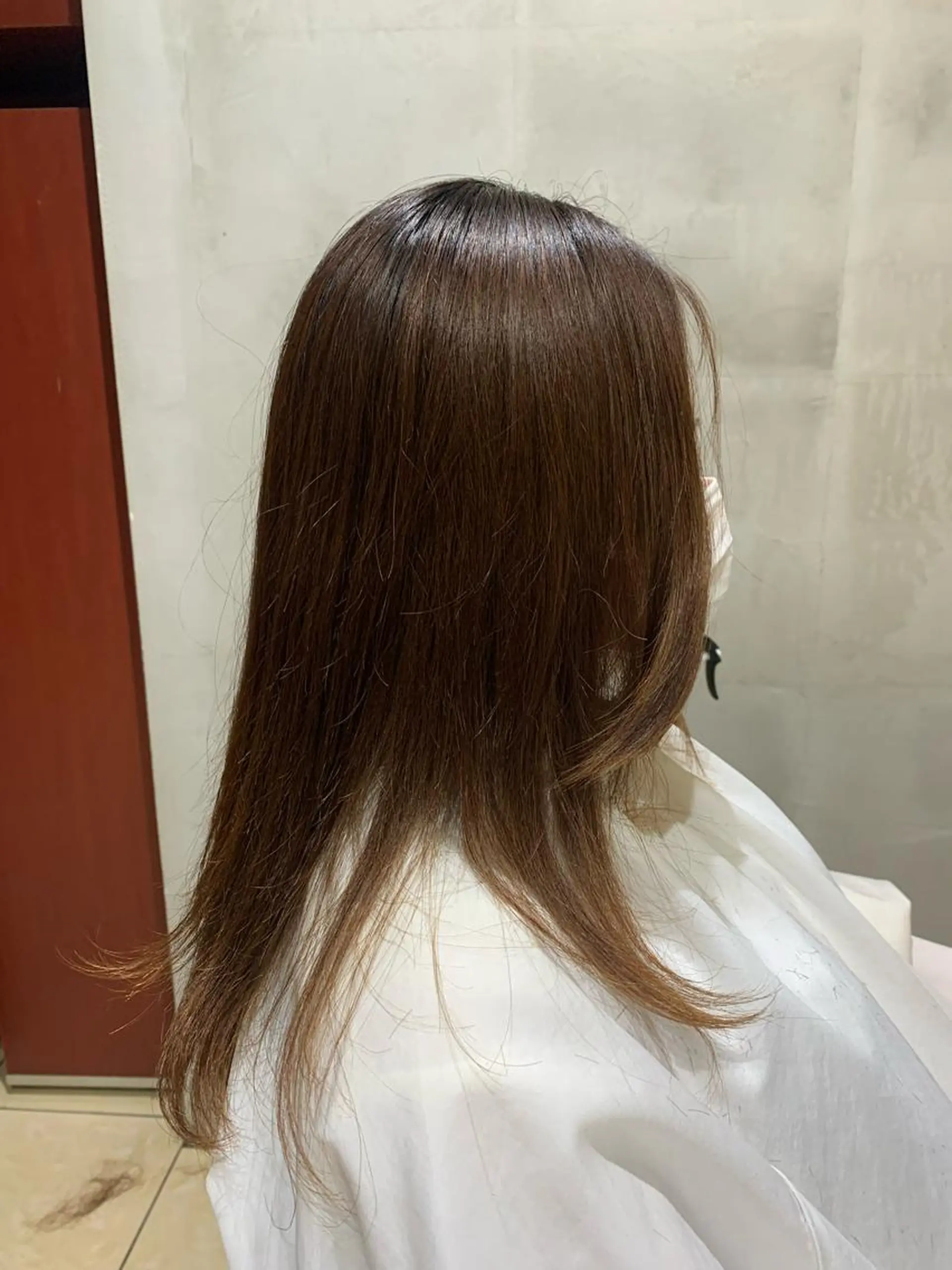 ロング 顔周りカット レイヤーカット 福田 秀好のヘアスタイル