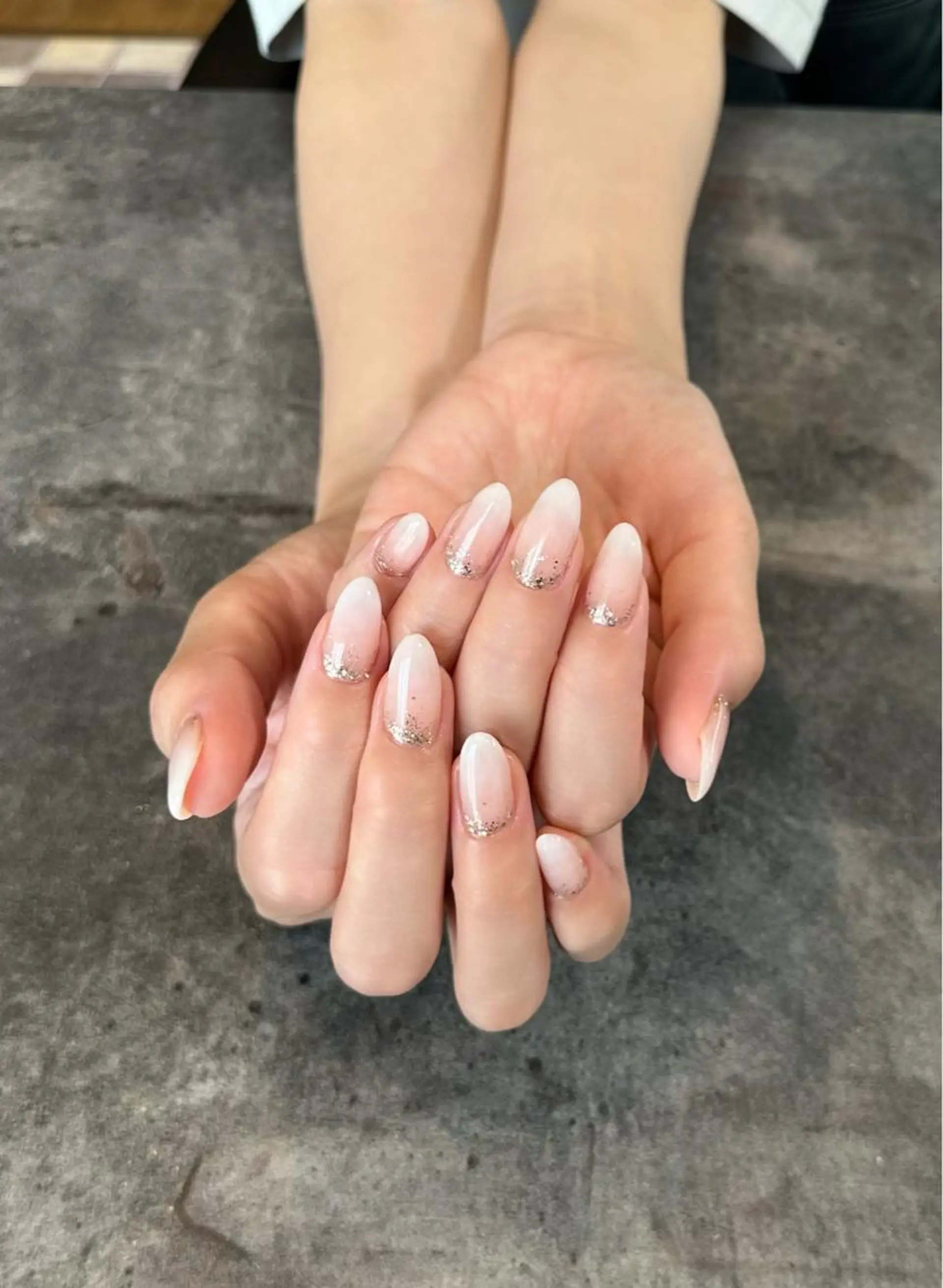ネイル フラワーネイル フレンチネイル ジェルネイル ガラスフレンチ 大理石ネイル(マーブル) nail salon amanoのネイルデザイン