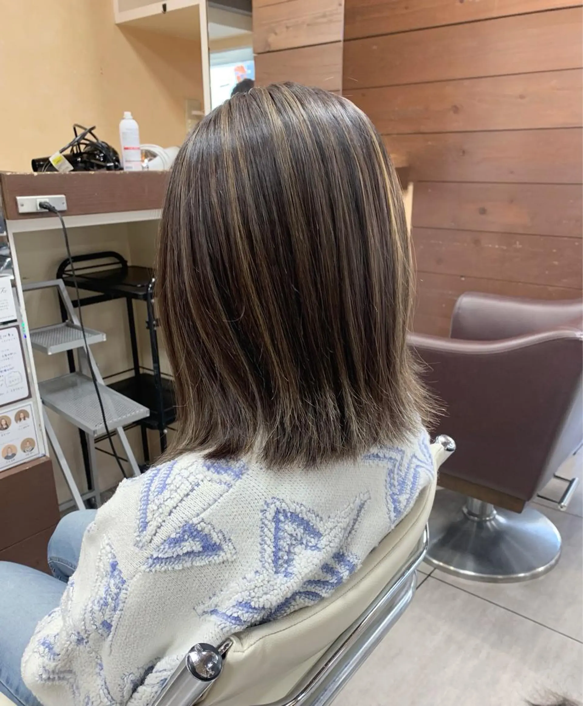 ミディアム ハイライト 🫧艶髪カラー🫧 森本くるみのヘアスタイル