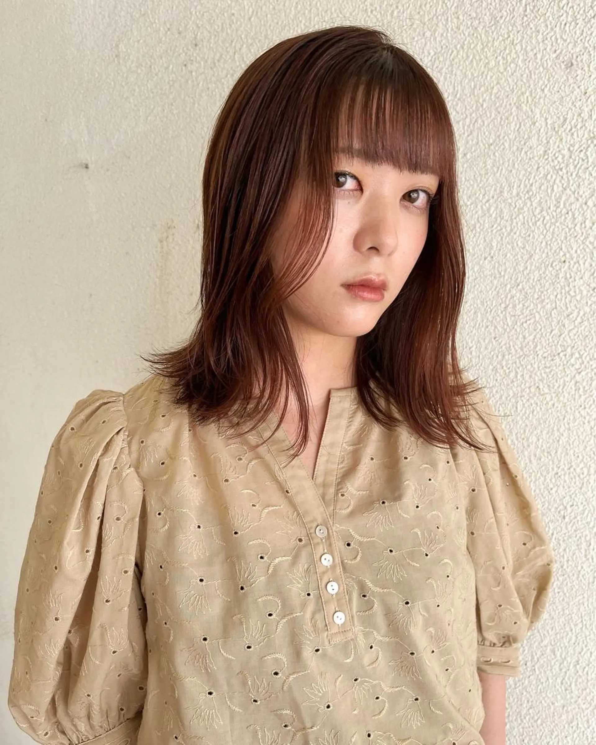 ミディアム カラー カット ヘアカラー トリートメント 松尾太樹 【pia】福岡美容室のヘアスタイル