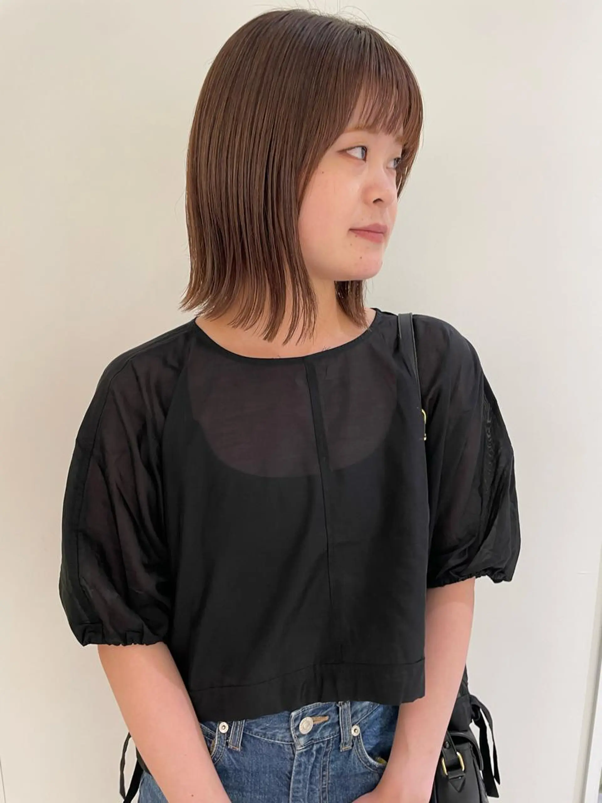 ミディアム カラー カット ヘアカラー iet.所属・ウルフ/ボブ/耳ツボ ジュエリー◎ricoのヘアスタイル