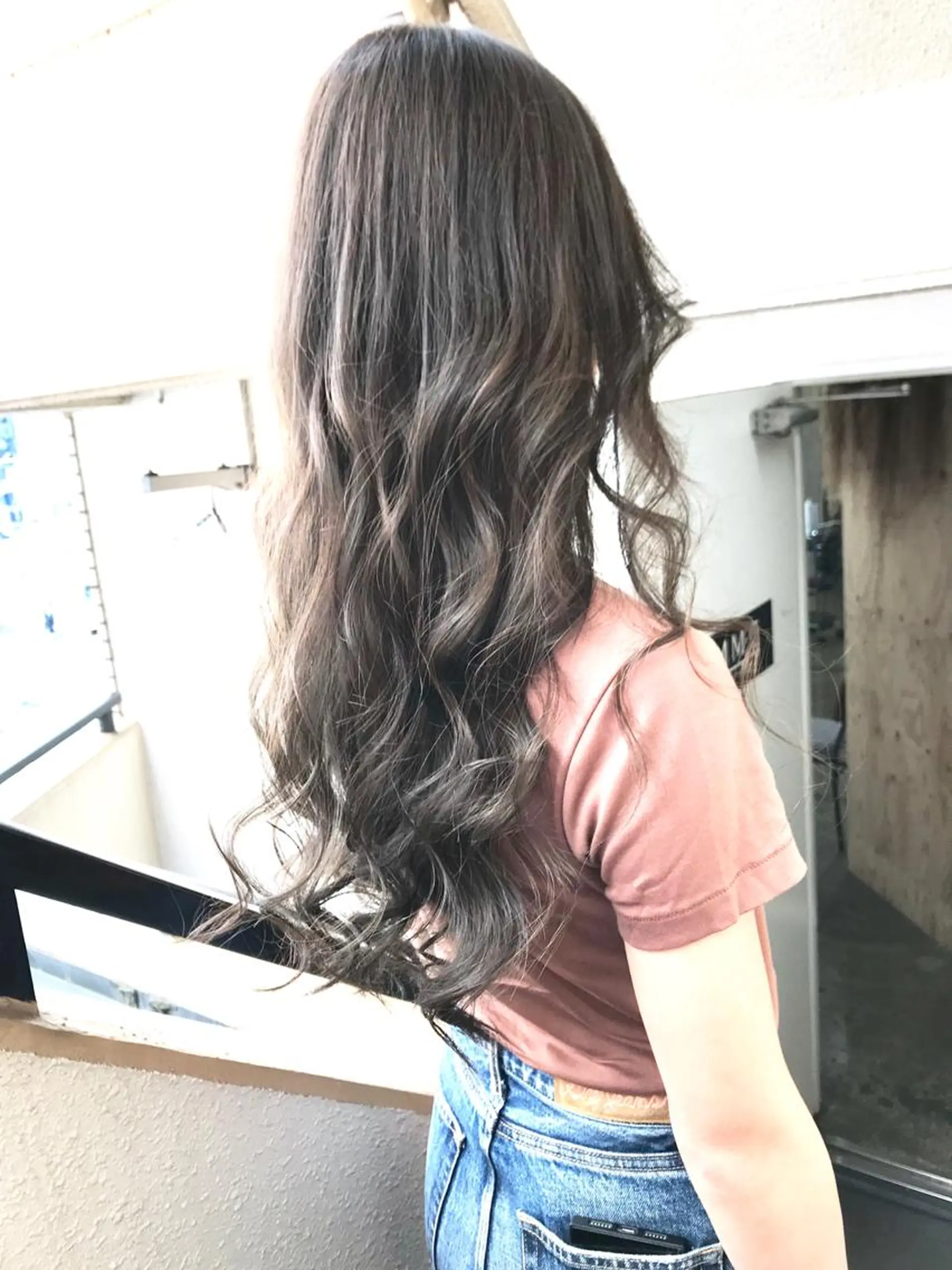 セミロング カラー アッシュ アッシュグレー アッシュグレージュ グレージュ 💎髪質改善💎 デザイナーshinのヘアスタイル