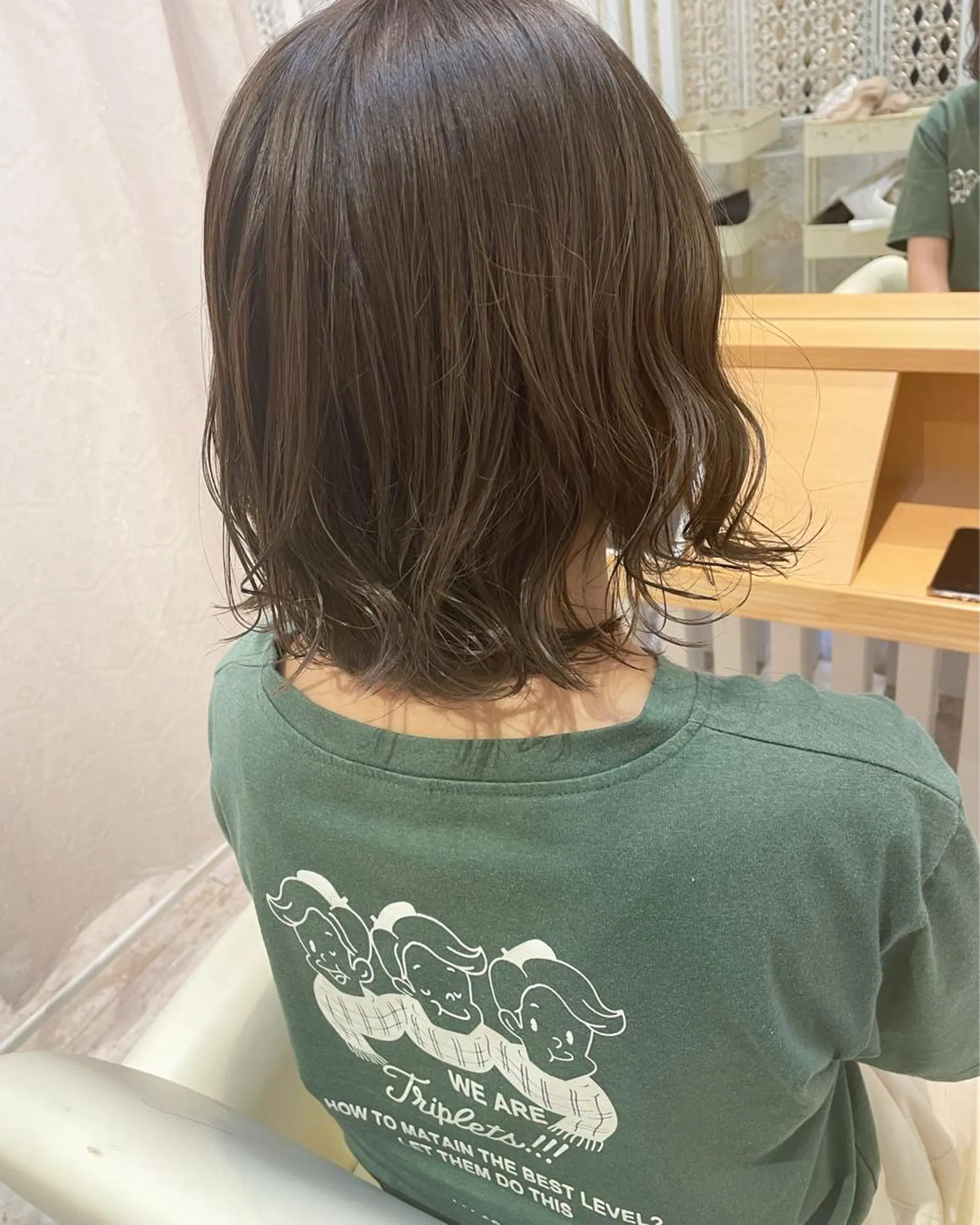 ミディアム カラー ヘアアレンジ ボブ カット ヘアカラー トリートメント ヘッドスパ 北九州美容室 🕊️わかな✂︎のヘアスタイル