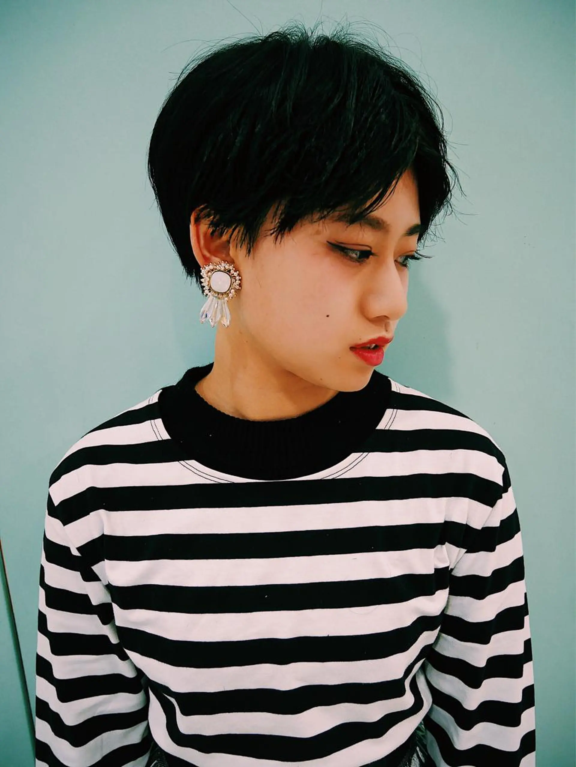 ショート カラー レイヤーカット/ パーマ/鎌田実奈歩のヘアスタイル