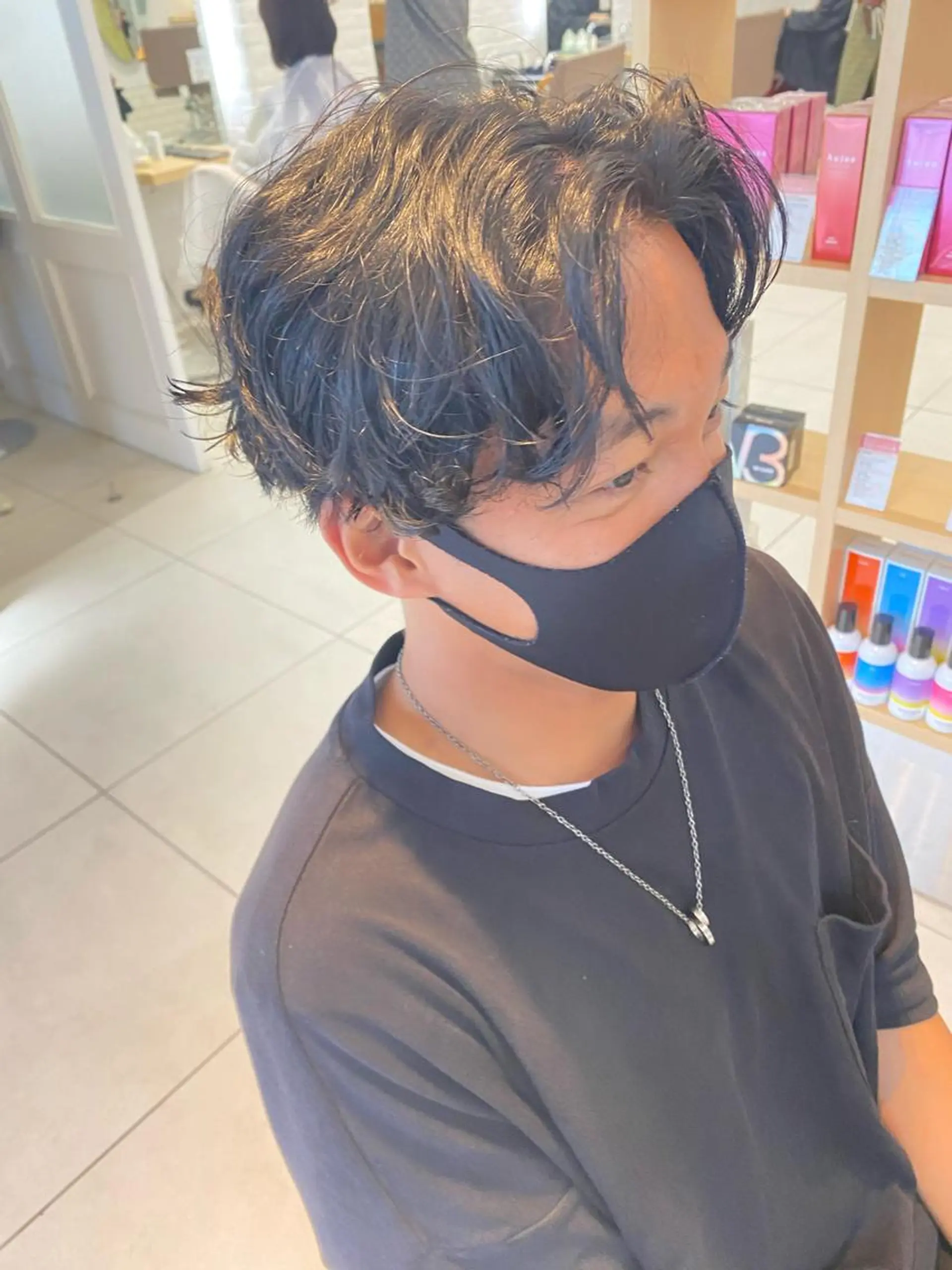 パーマ メンズ カット パーマ 🍀透明感抜群🍀/ ハイトーンカラーのヘアスタイル