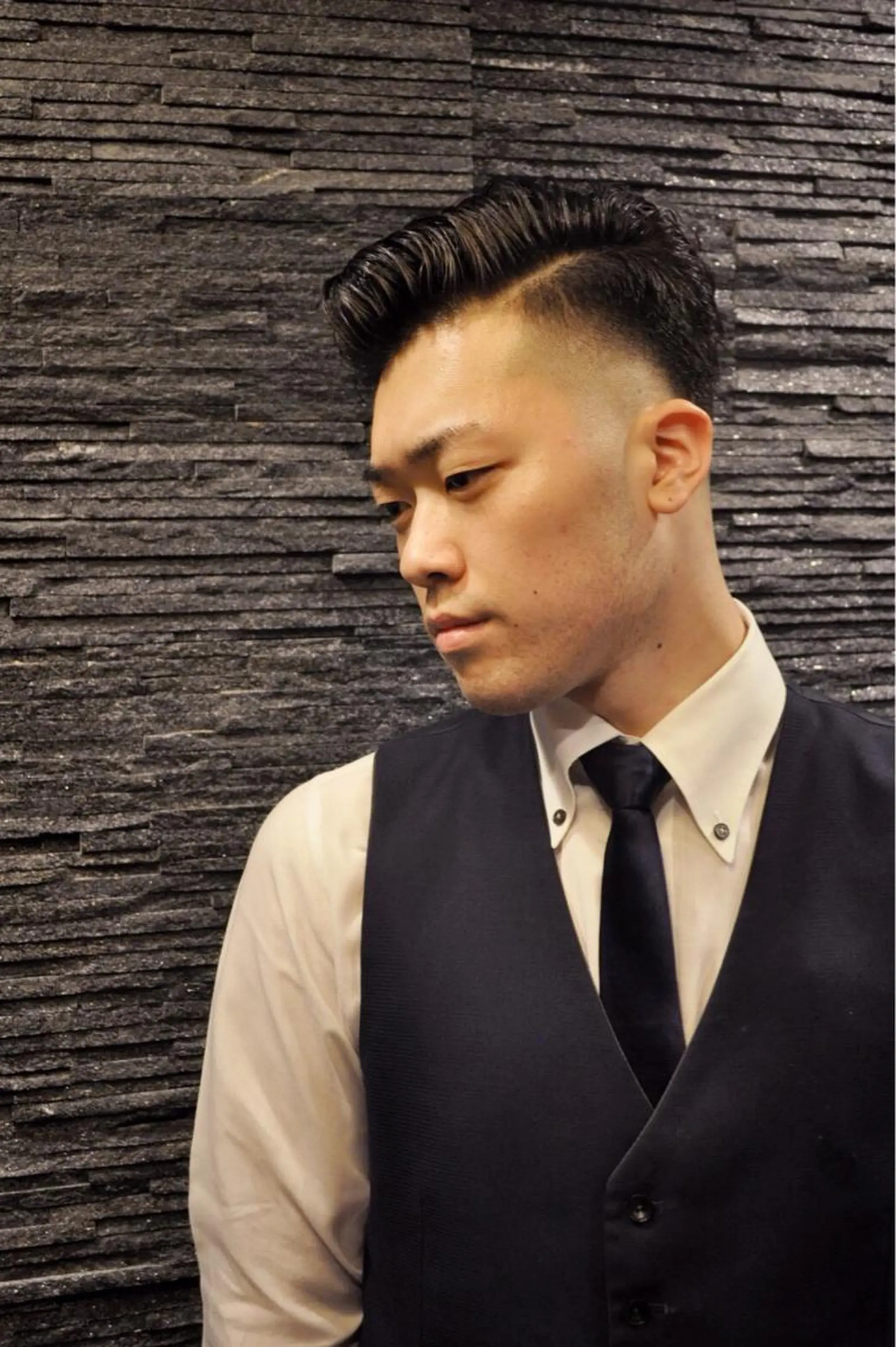 ショート メンズ フェードカット hiroginza新橋銀座口店モデル専用所属・岩間 佳祐のヘアスタイル