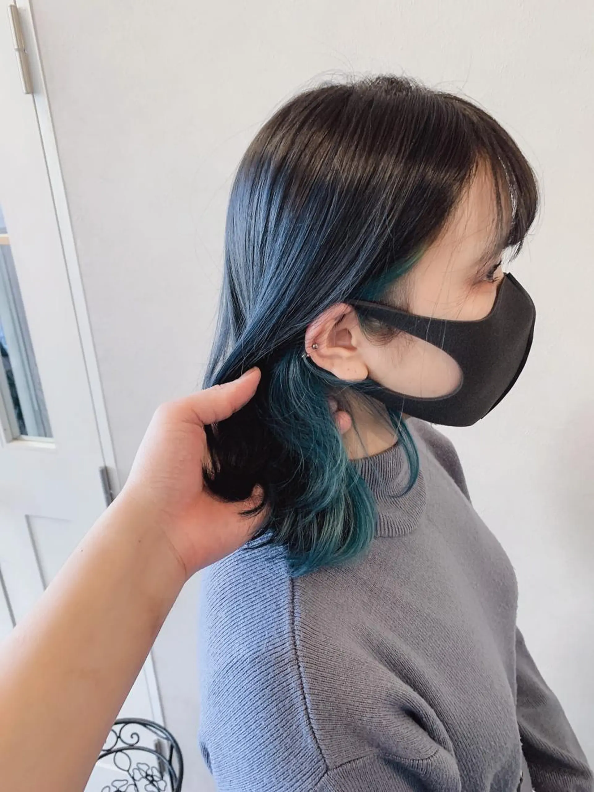 カラー ブルーカラー インナーカラー 🌿本厚木代表 HIROKI🌿のヘアスタイル