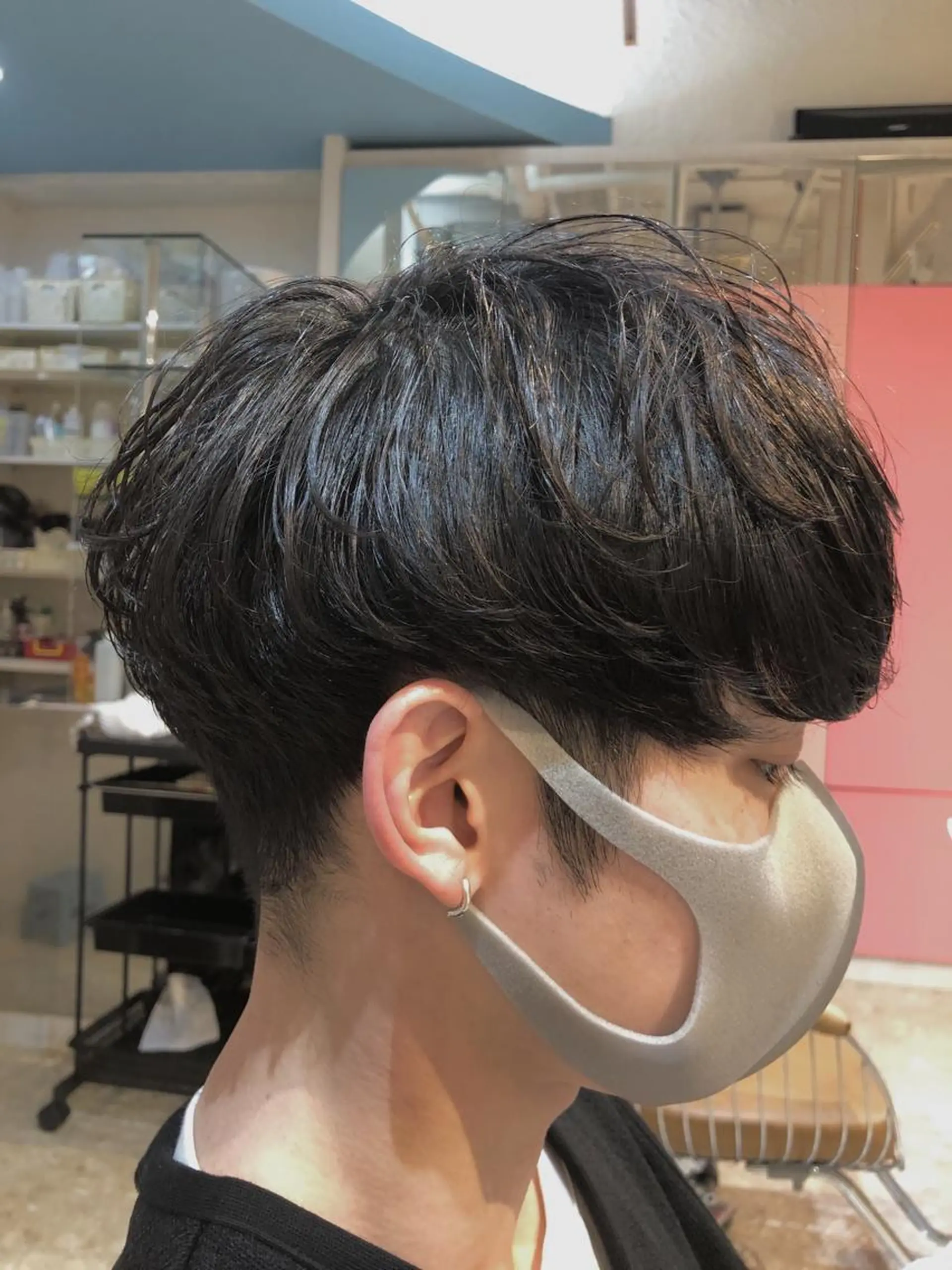 ショート パーマ メンズ マッシュ メンズパーマ 瀬川 雄太のヘアスタイル