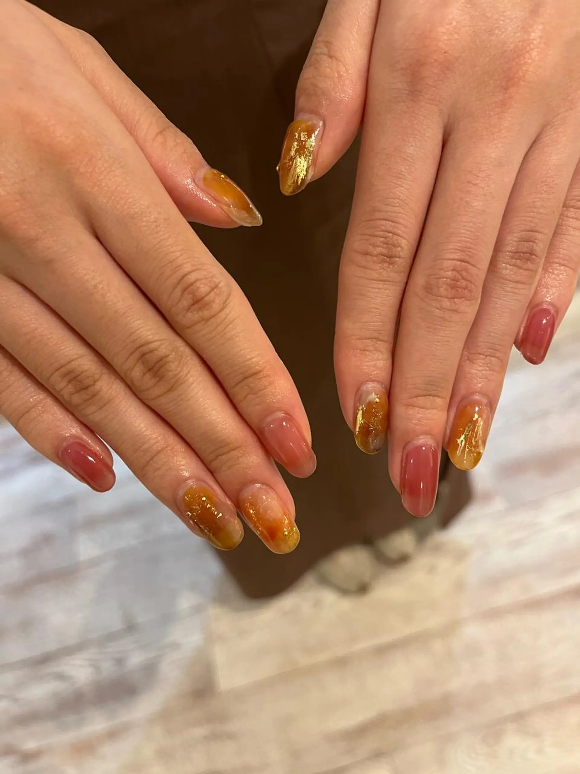 ネイル ハンドネイル une／YUKINA 🫧大人nuanceのネイルデザイン