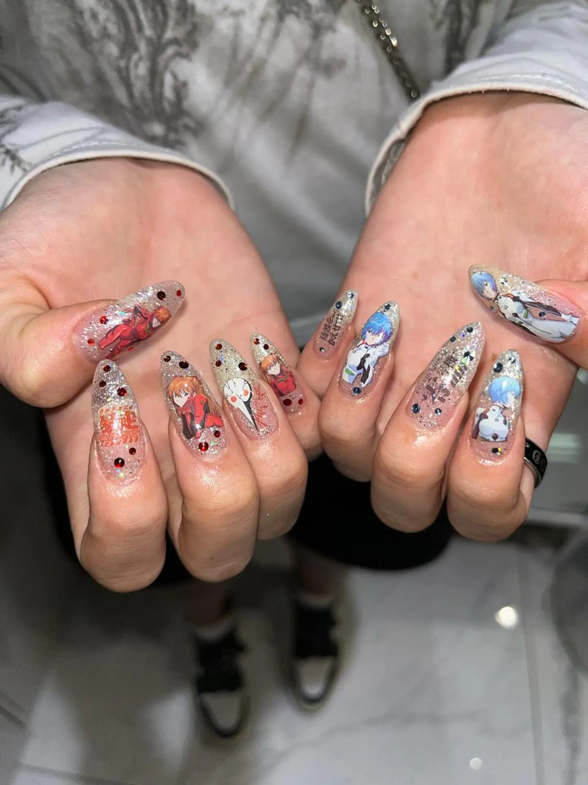 ネイル ハンドネイル フットネイル moca心斎橋所属・˚✧⁺⭐︎༚moca miyuu⁎⁺˳✧༚のネイルデザイン