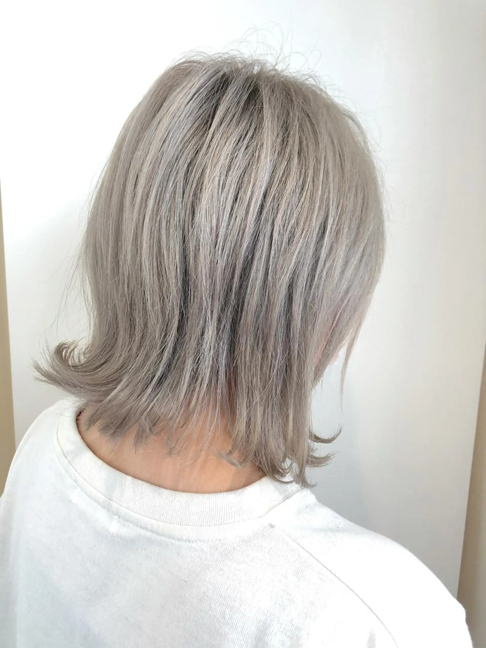 ミディアム カラー ヘアカラー トリートメント レイヤー/ハッシュ 渋谷/サッタのヘアスタイル